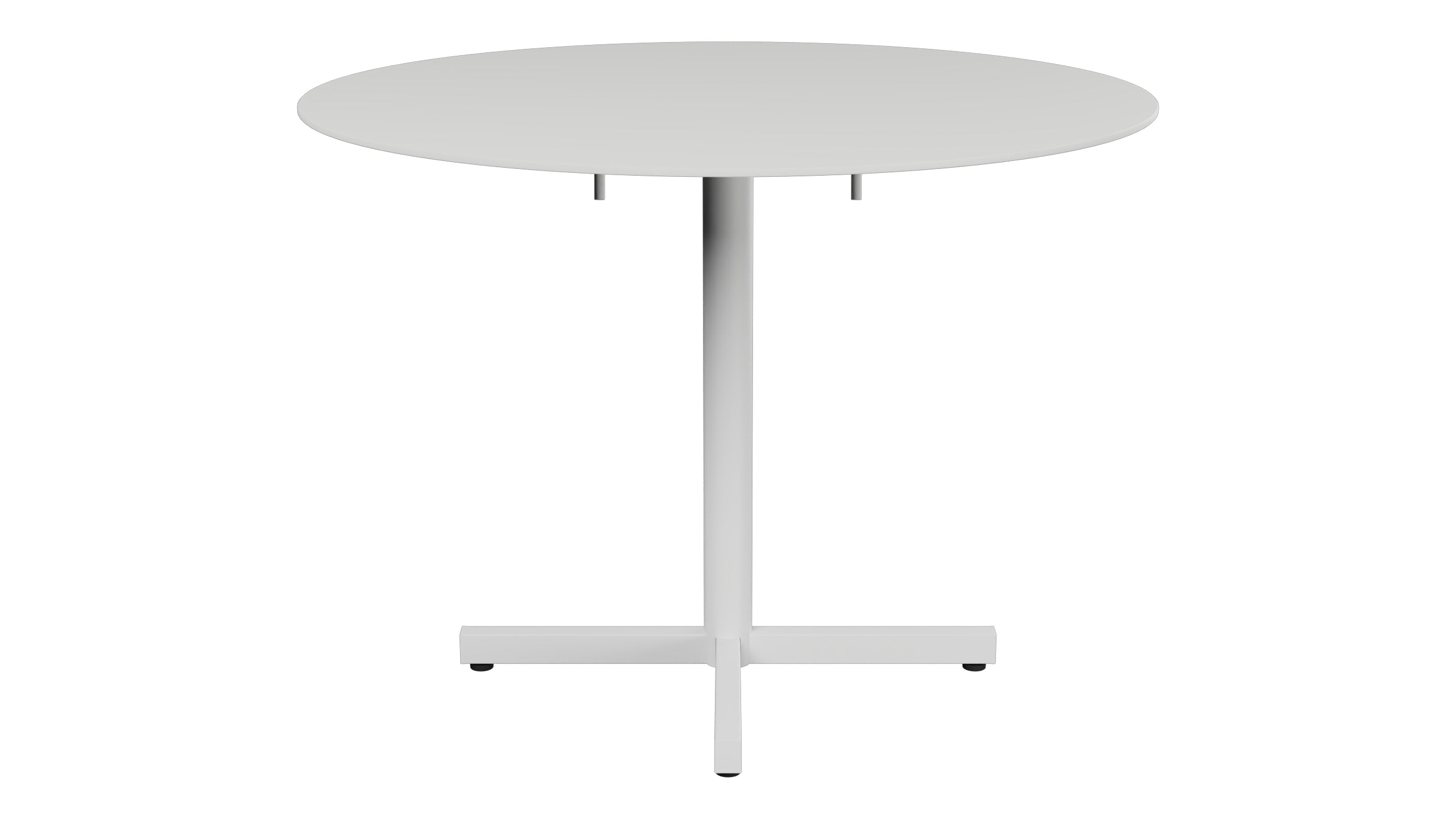 Luzern Glasfaser-Gartentisch Decor ø100 klappbar in Alusilber präsentiert im Onlineshop von KAQTU Design AG. Gartentisch ist von Schaffner