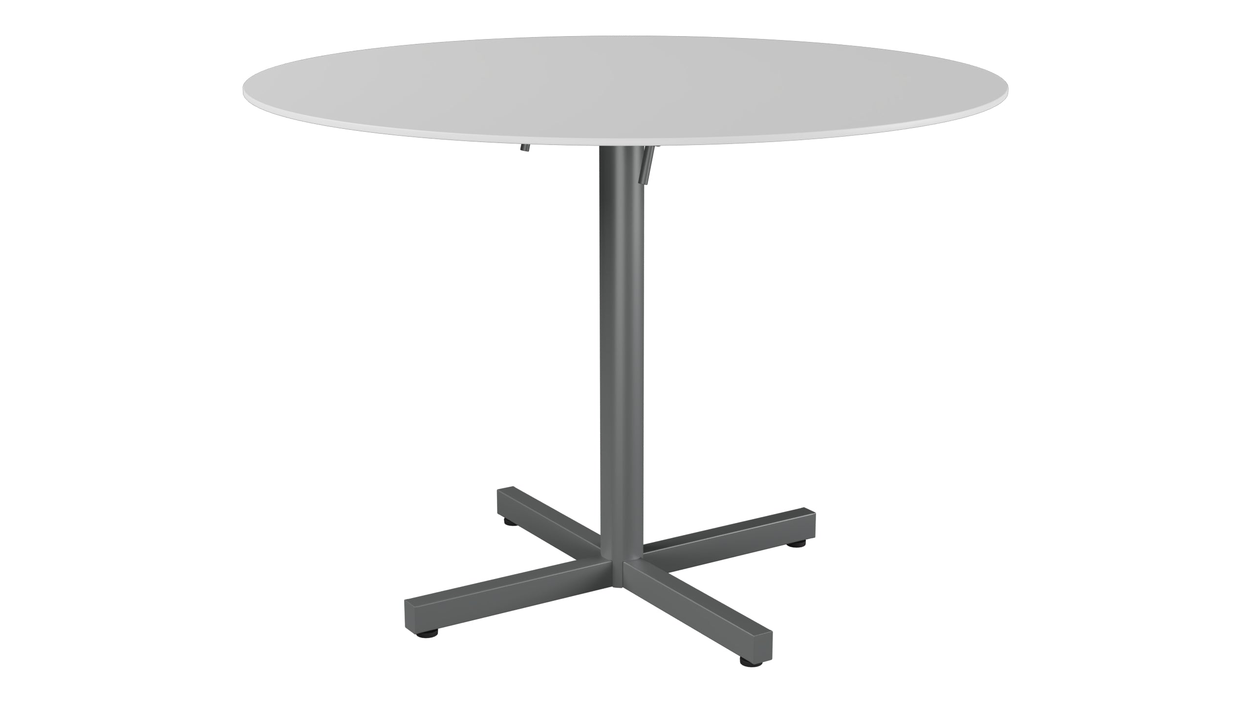 Luzern Glasfaser-Gartentisch Decor ø100 klappbar in Weiss präsentiert im Onlineshop von KAQTU Design AG. Gartentisch ist von Schaffner