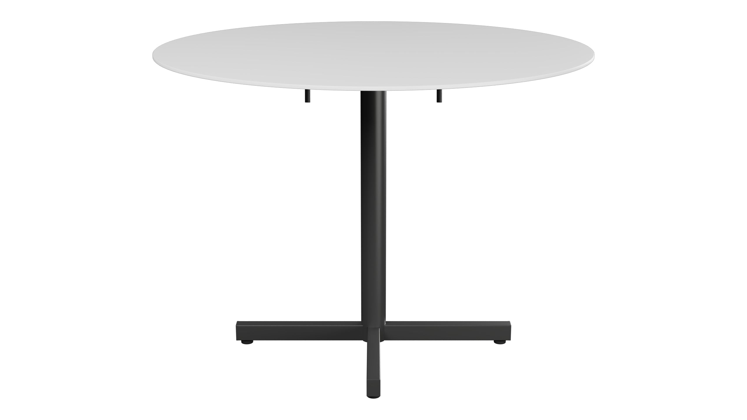 Luzern Glasfaser-Gartentisch Decor ø100 klappbar in Weiss präsentiert im Onlineshop von KAQTU Design AG. Gartentisch ist von Schaffner