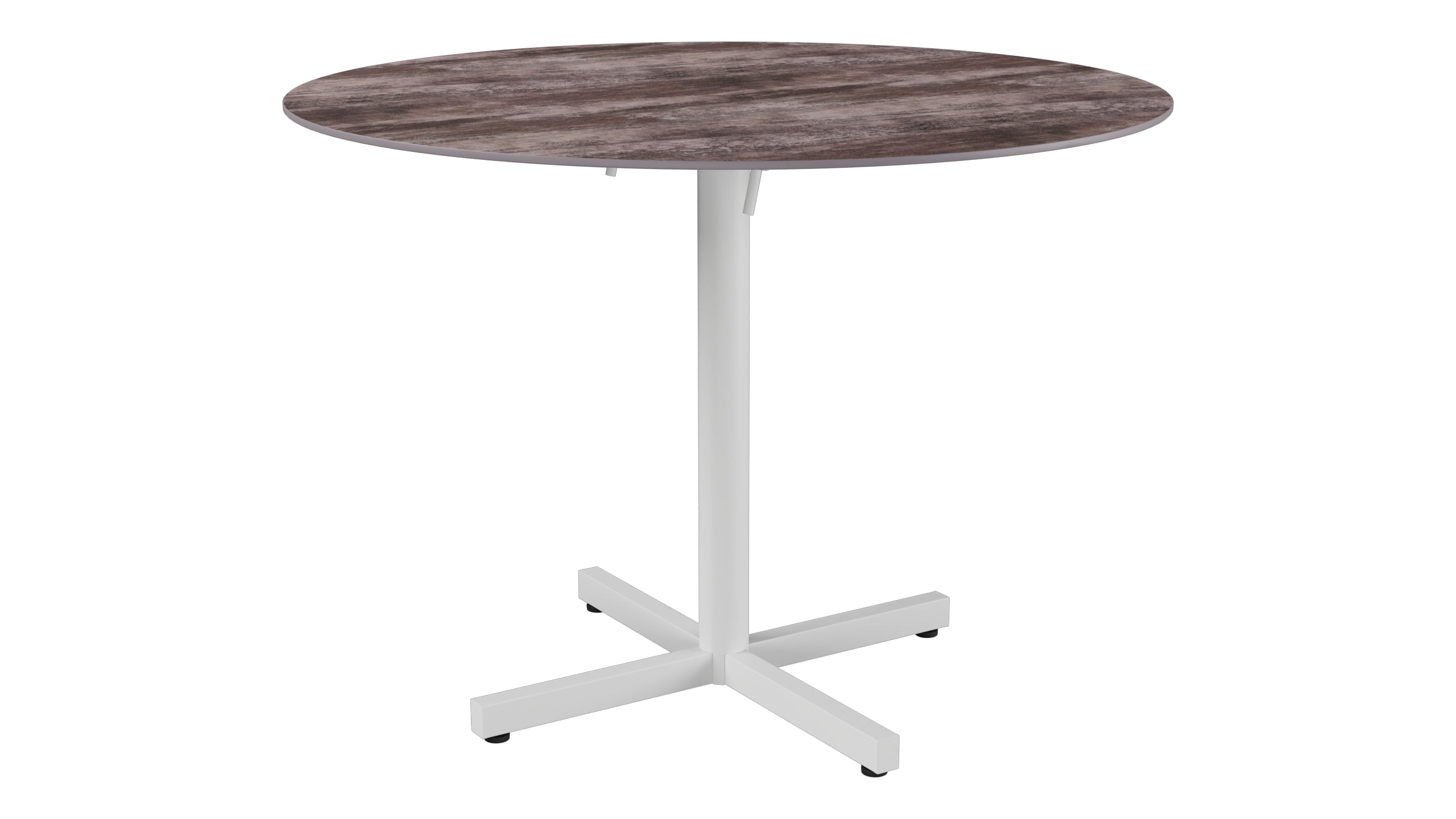 Luzern Glasfaser-Gartentisch Decor ø100 klappbar in Stromboli dunkel präsentiert im Onlineshop von KAQTU Design AG. Gartentisch ist von Schaffner