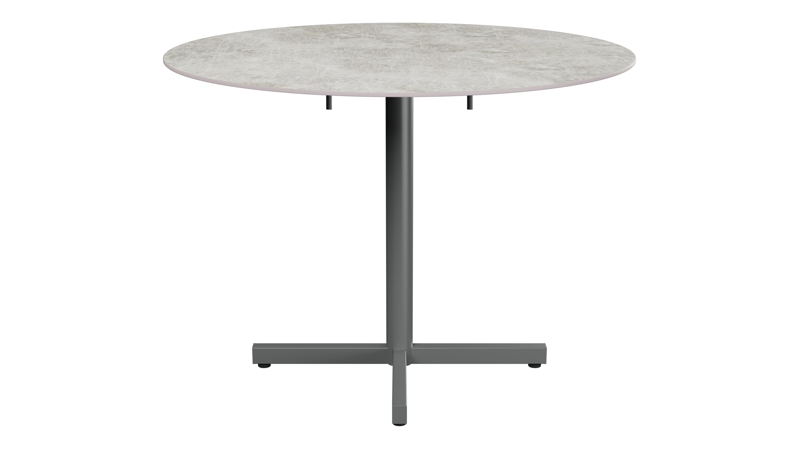 Luzern Glasfaser-Gartentisch Decor ø100 klappbar in Beton präsentiert im Onlineshop von KAQTU Design AG. Gartentisch ist von Schaffner