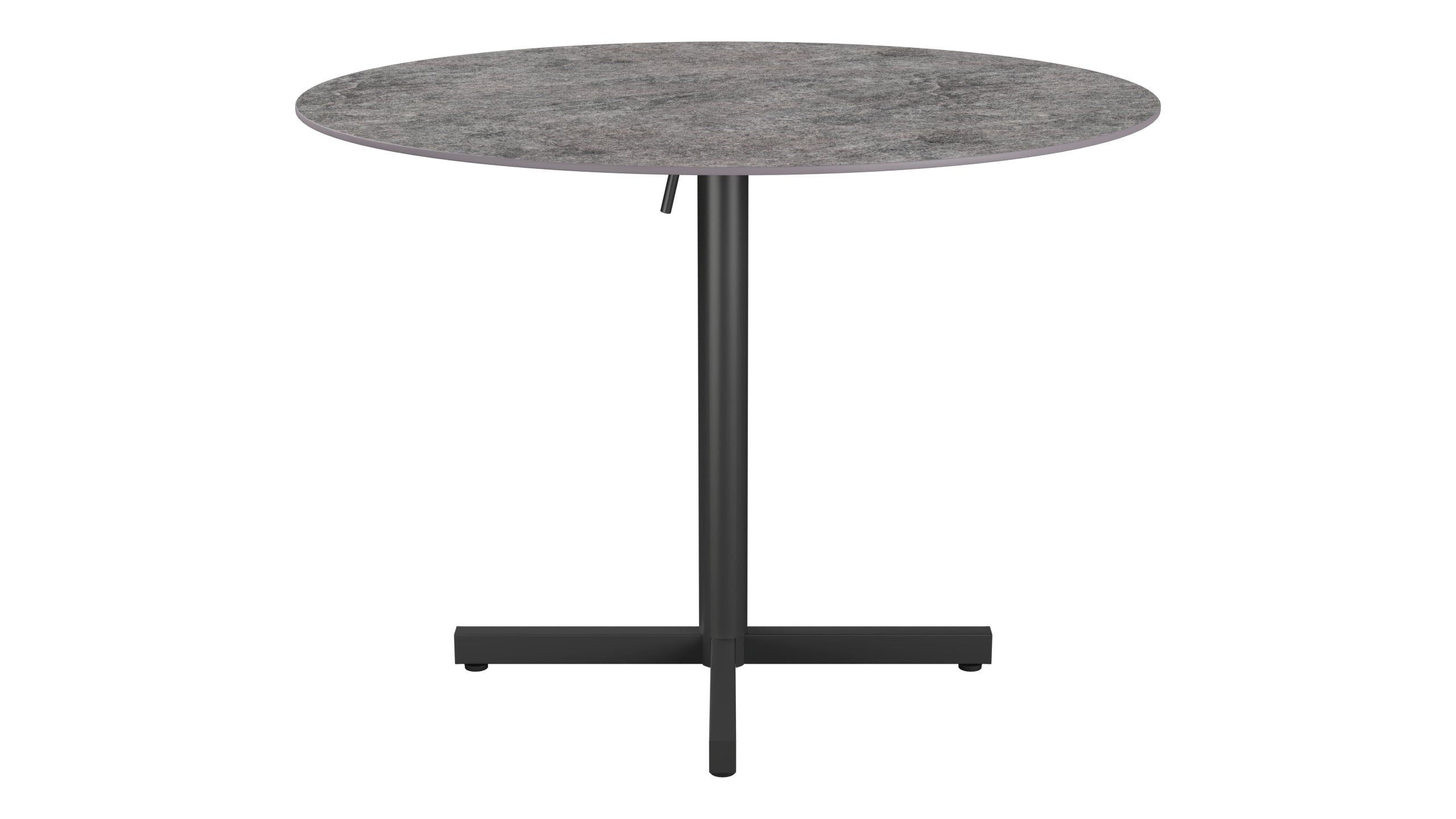 Luzern Glasfaser-Gartentisch Decor ø100 klappbar in Deko Schiefer präsentiert im Onlineshop von KAQTU Design AG. Gartentisch ist von Schaffner