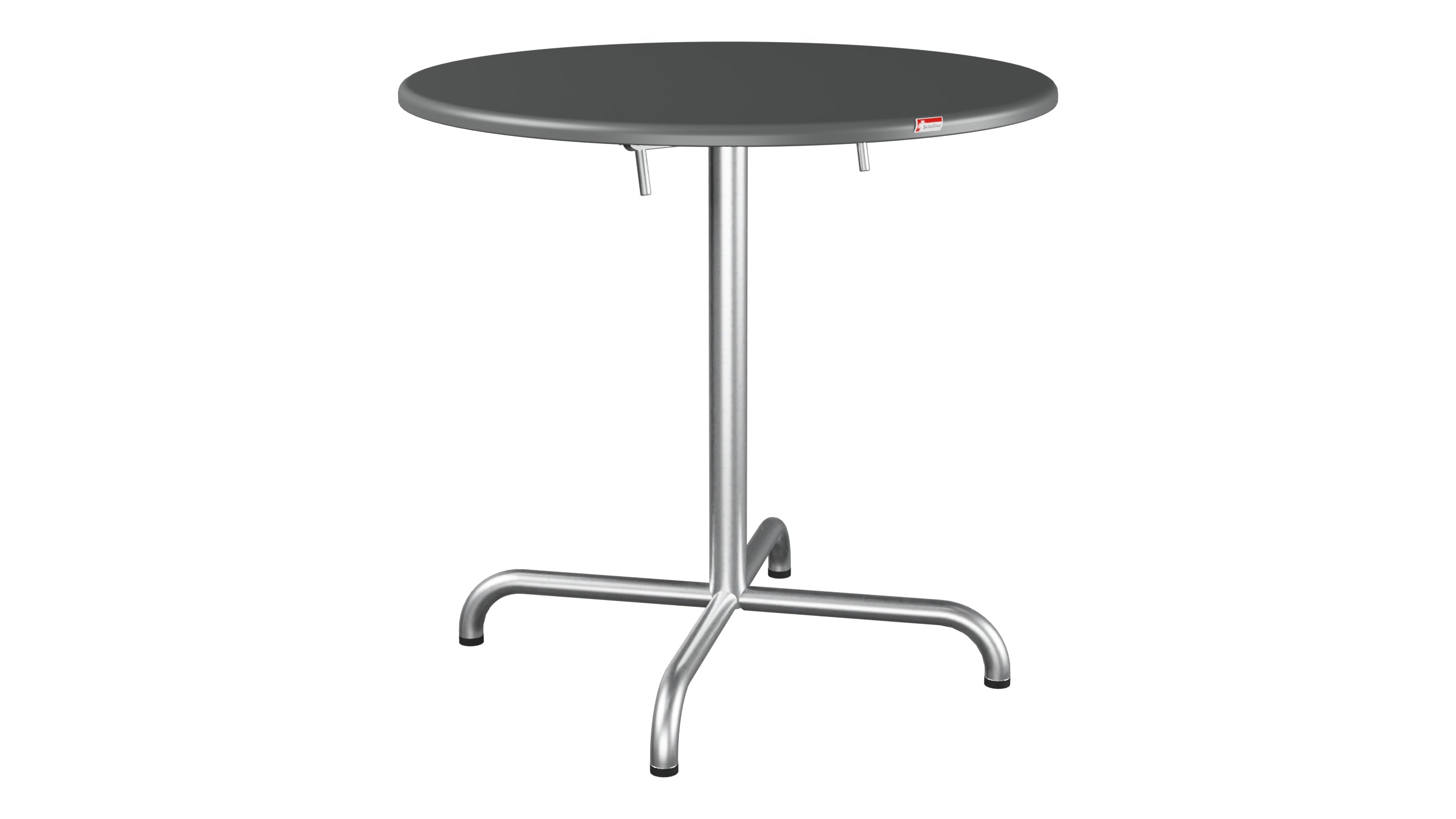 Davos Glasfaser-Gartentisch ø75 klappbar in Graphit präsentiert im Onlineshop von KAQTU Design AG. Gartentisch ist von Schaffner