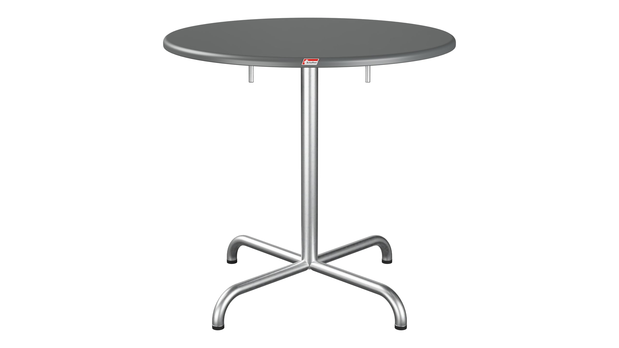 Davos Glasfaser-Gartentisch ø75 klappbar in Graphit präsentiert im Onlineshop von KAQTU Design AG. Gartentisch ist von Schaffner