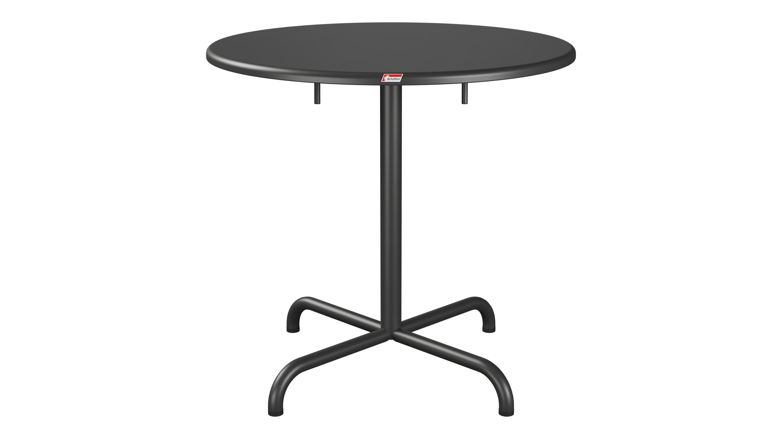Davos Glasfaser-Gartentisch ø75 klappbar in Anthrazit präsentiert im Onlineshop von KAQTU Design AG. Gartentisch ist von Schaffner