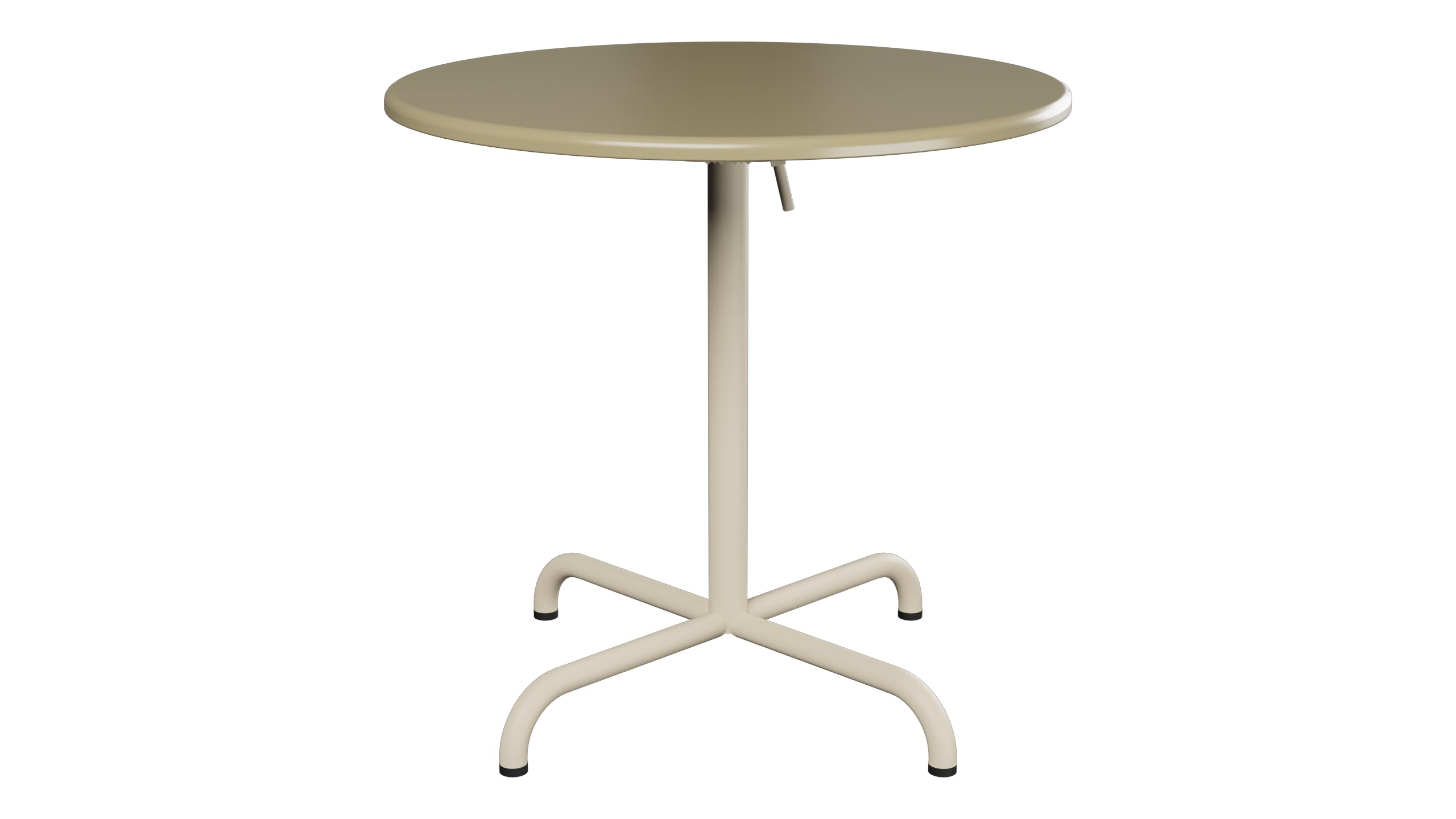 Davos Glasfaser-Gartentisch ø75 klappbar in Champagner präsentiert im Onlineshop von KAQTU Design AG. Gartentisch ist von Schaffner