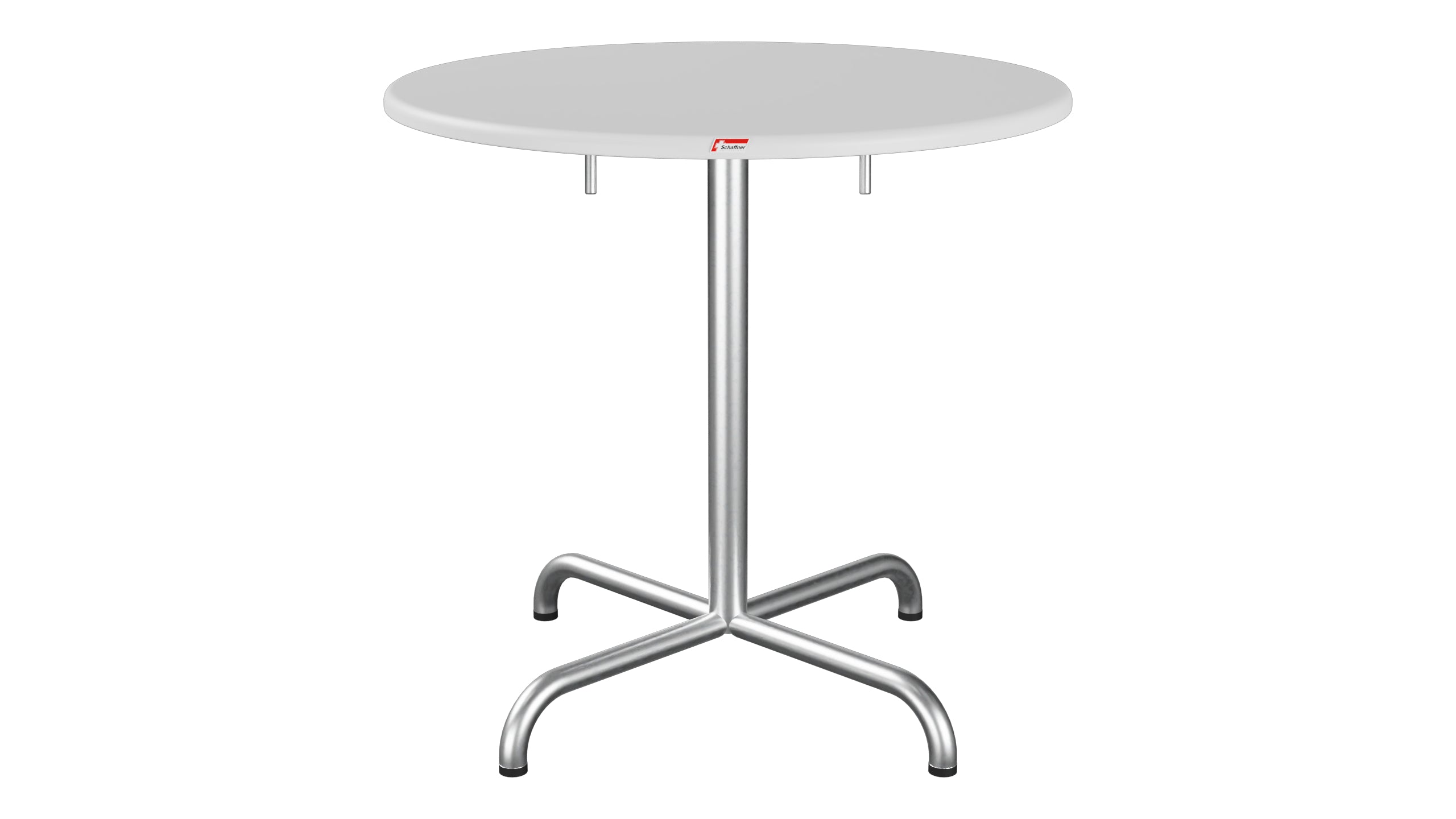 Davos Glasfaser-Gartentisch ø75 klappbar in Weiss präsentiert im Onlineshop von KAQTU Design AG. Gartentisch ist von Schaffner
