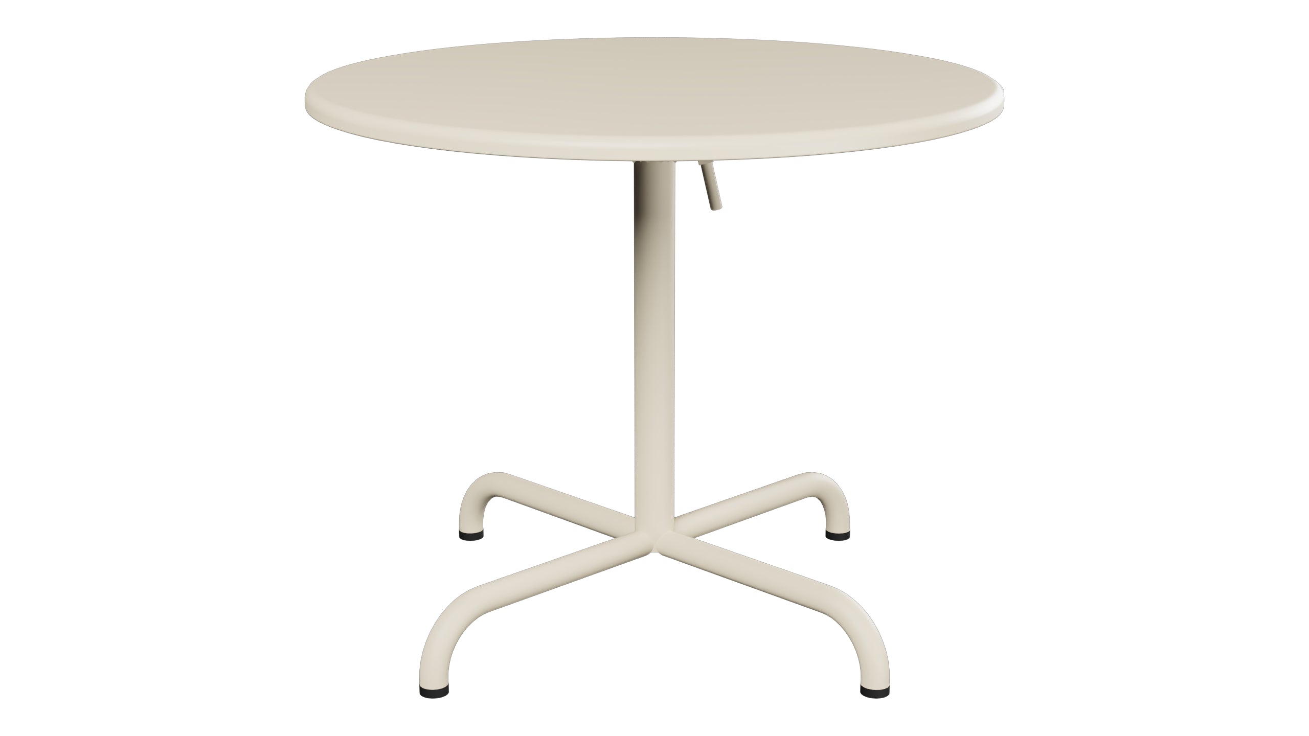 Davos Glasfaser-Salontisch ø75 / 62 klappbar in Pastellsand präsentiert im Onlineshop von KAQTU Design AG. Beistelltisch Outdoor ist von Schaffner