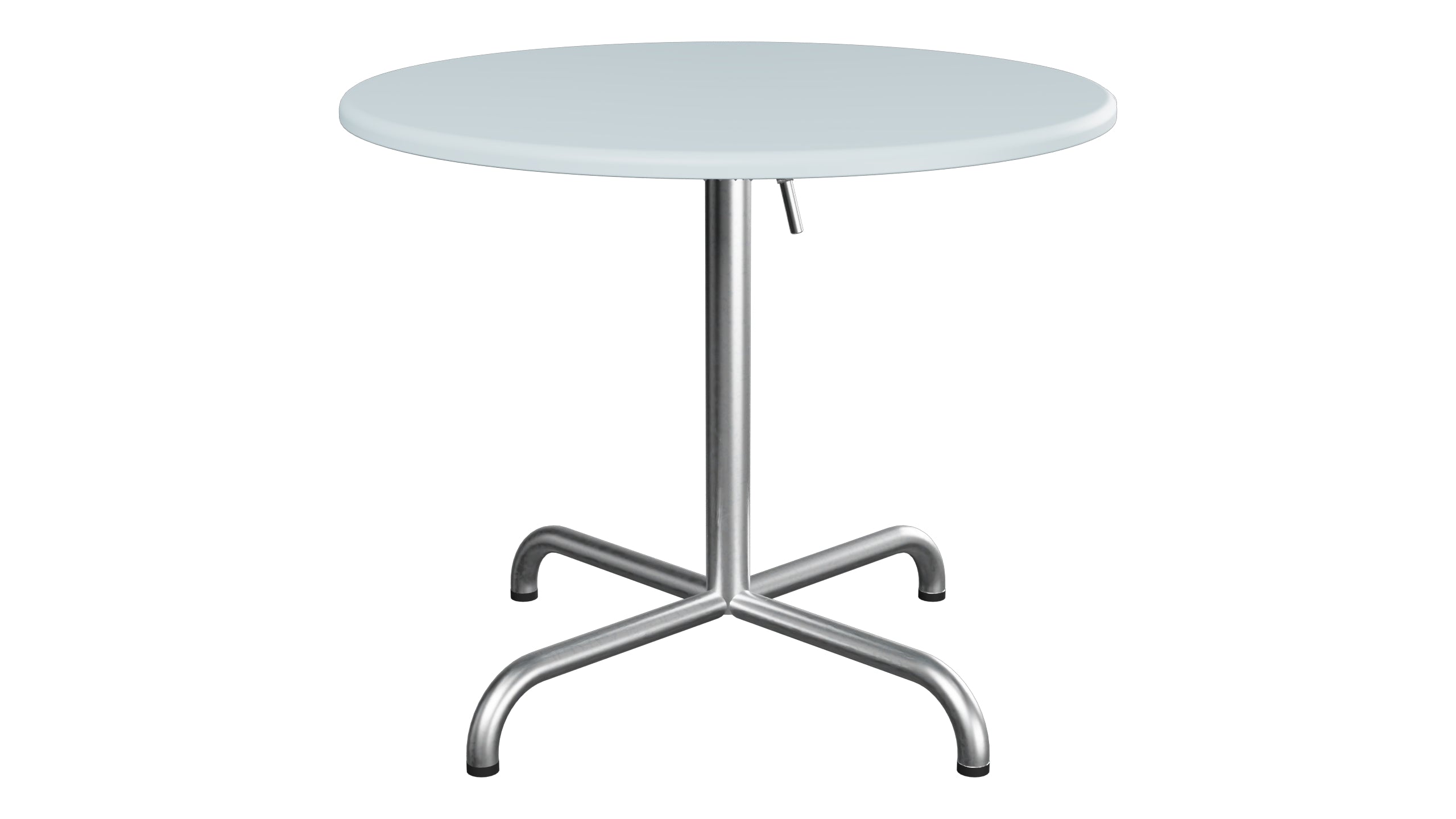 Davos Glasfaser-Salontisch ø75 / 62 klappbar in Pastellblau präsentiert im Onlineshop von KAQTU Design AG. Beistelltisch Outdoor ist von Schaffner