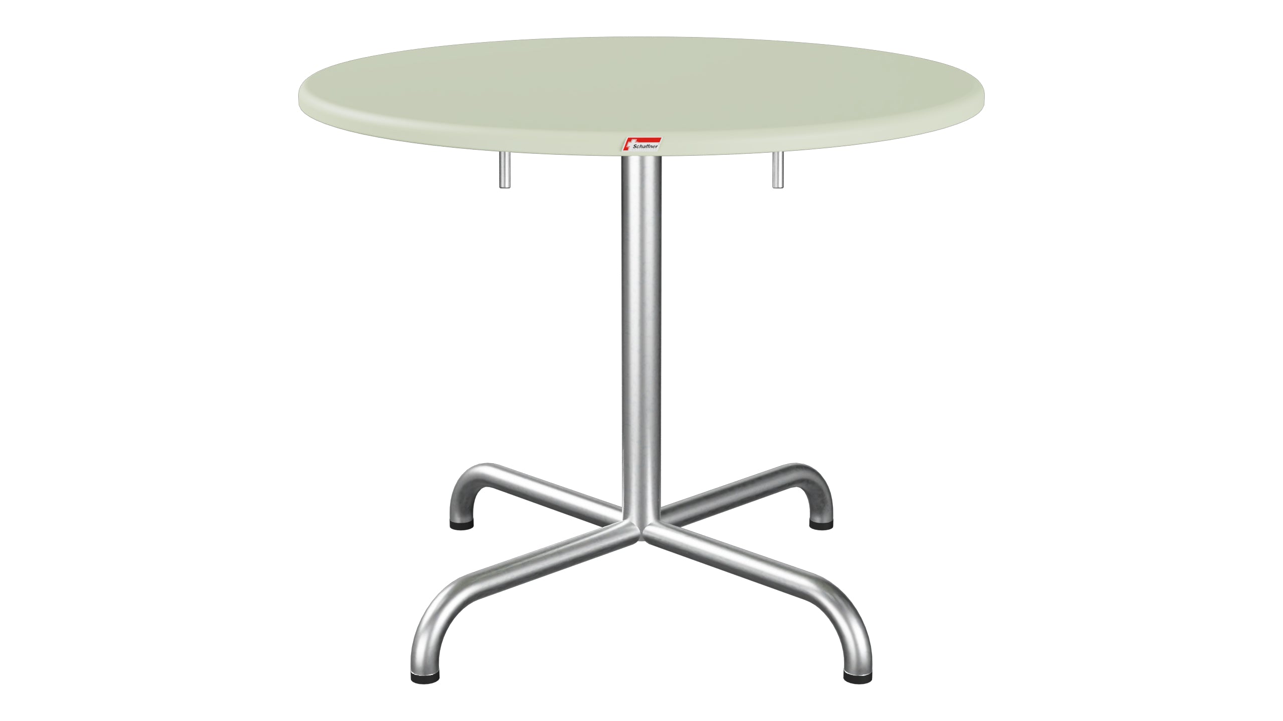 Davos Glasfaser-Salontisch ø75 / 62 klappbar in Pastellgrün präsentiert im Onlineshop von KAQTU Design AG. Beistelltisch Outdoor ist von Schaffner