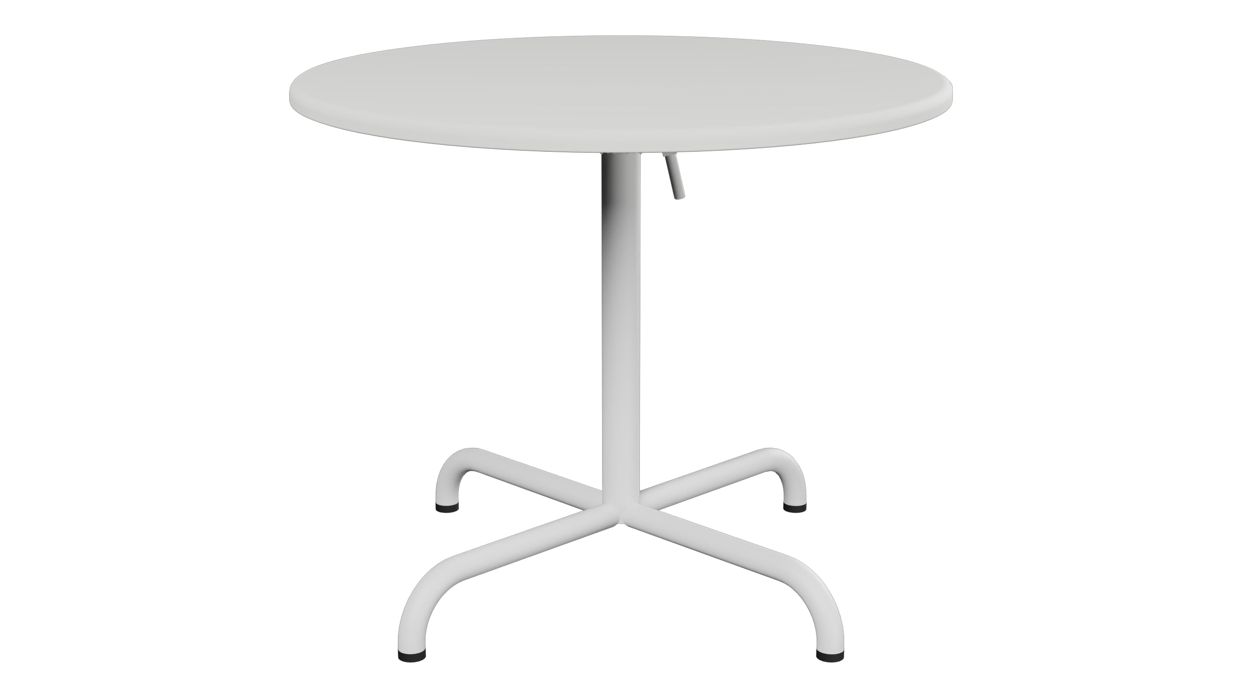 Davos Glasfaser-Salontisch ø75 / 62 klappbar in Alusilber präsentiert im Onlineshop von KAQTU Design AG. Beistelltisch Outdoor ist von Schaffner
