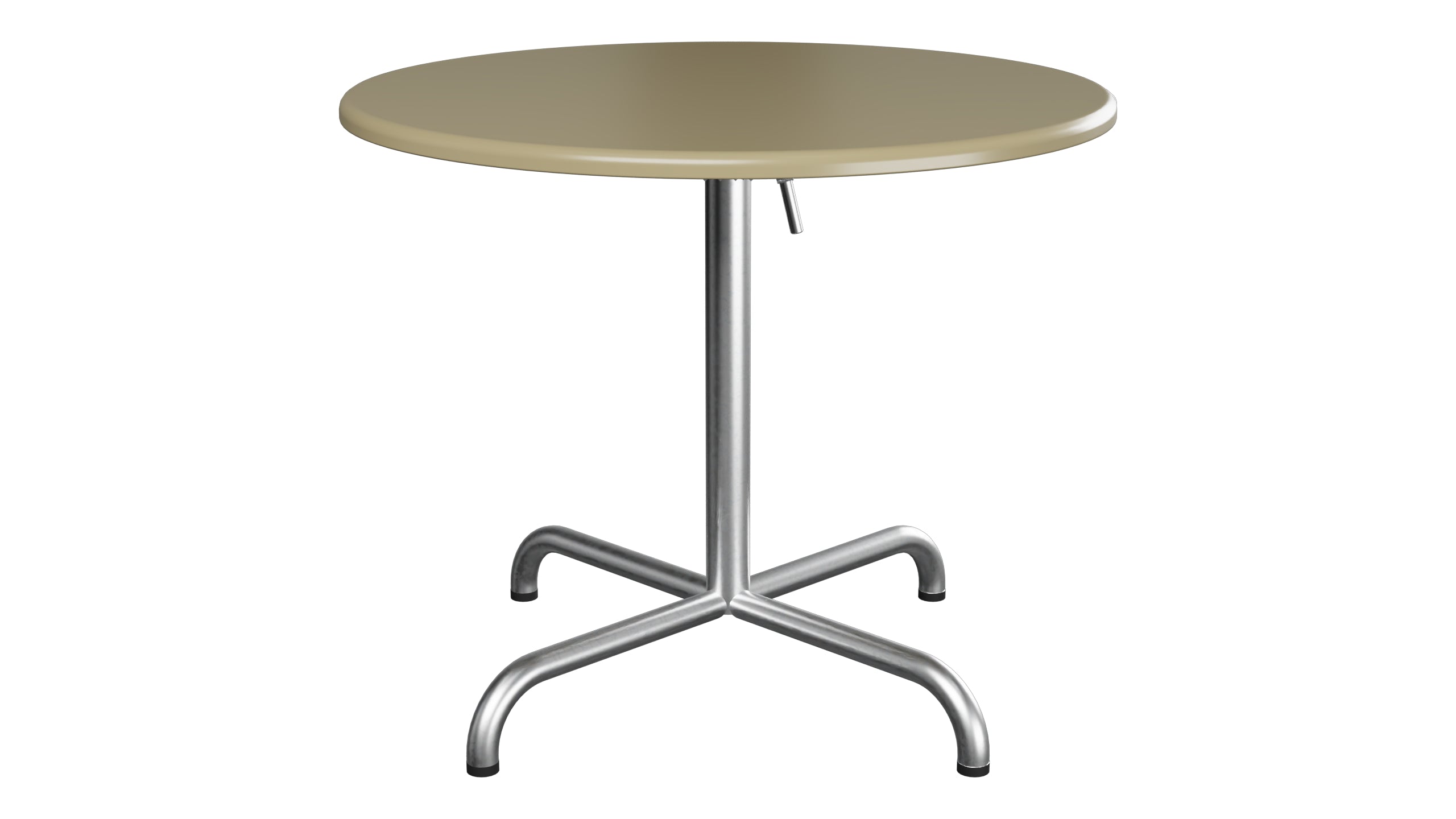 Davos Glasfaser-Salontisch ø75 / 62 klappbar in Champagner präsentiert im Onlineshop von KAQTU Design AG. Beistelltisch Outdoor ist von Schaffner