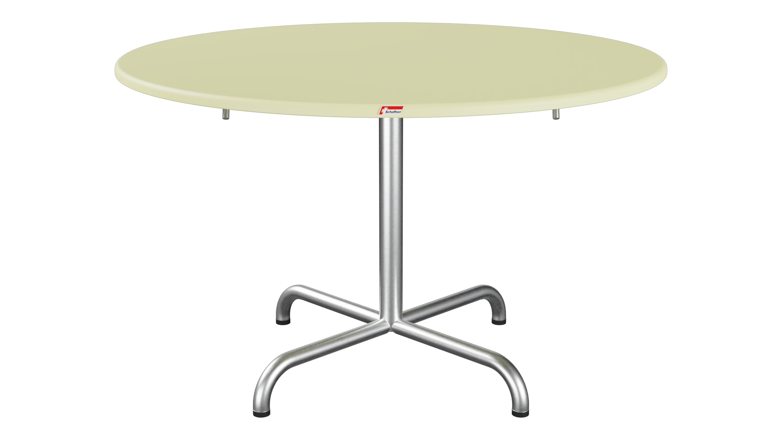 Davos Glasfaser-Salontisch ø100 / 62 klappbar in Buchsbaumgelb präsentiert im Onlineshop von KAQTU Design AG. Beistelltisch Outdoor ist von Schaffner