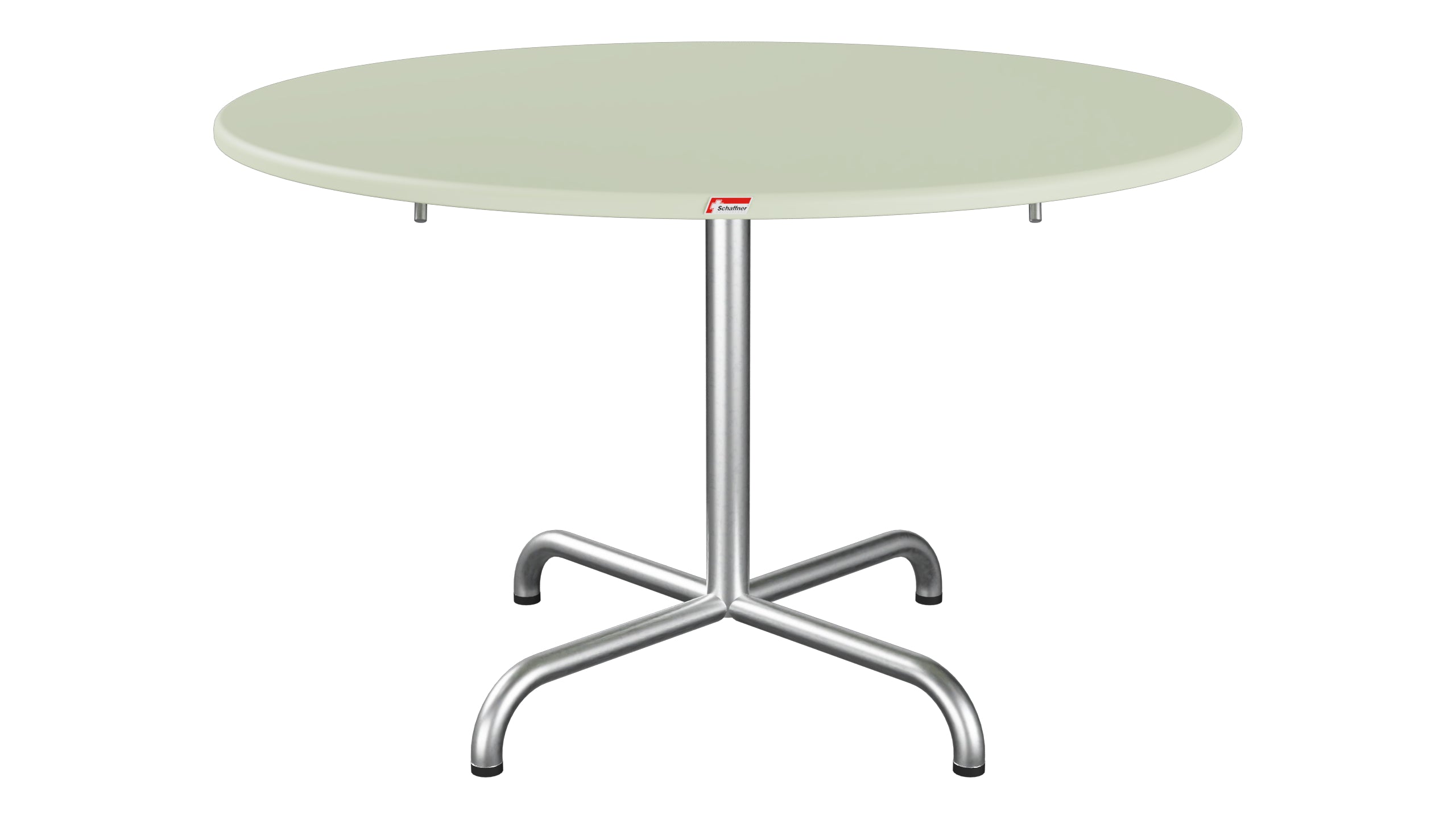 Davos Glasfaser-Salontisch ø100 / 62 klappbar in Pastellgrün präsentiert im Onlineshop von KAQTU Design AG. Beistelltisch Outdoor ist von Schaffner