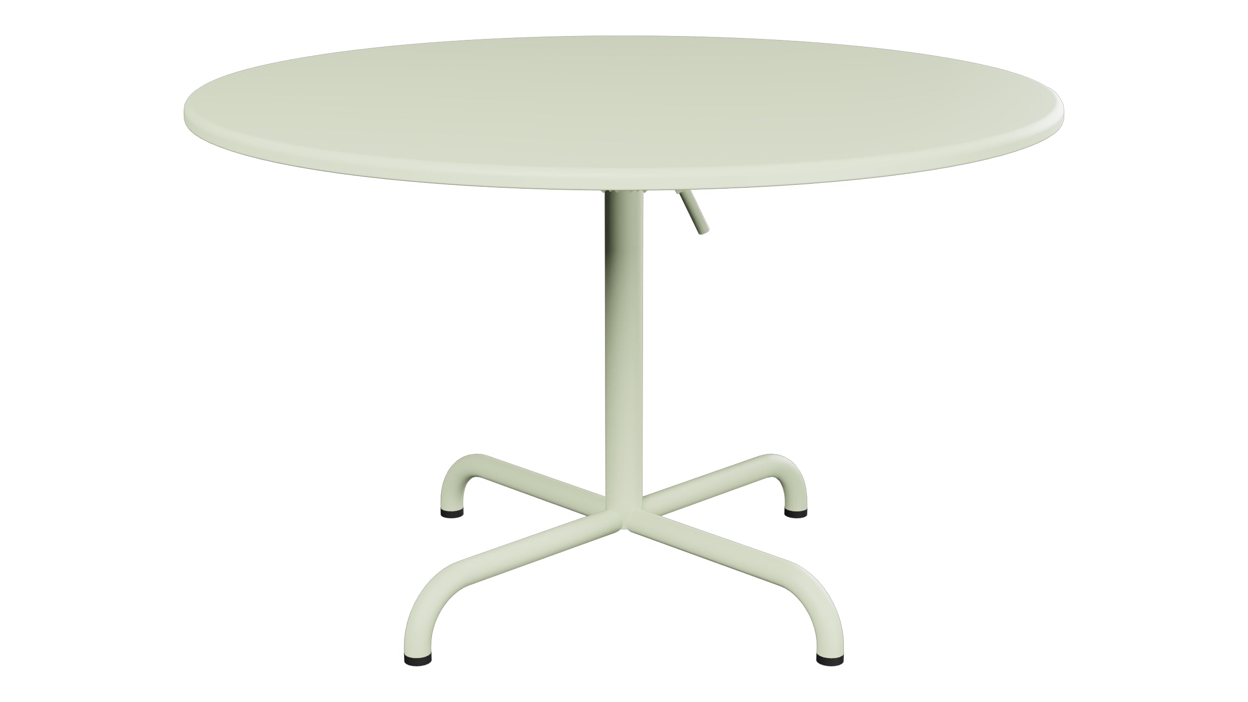 Davos Glasfaser-Salontisch ø100 / 62 klappbar in Pastellgrün präsentiert im Onlineshop von KAQTU Design AG. Beistelltisch Outdoor ist von Schaffner