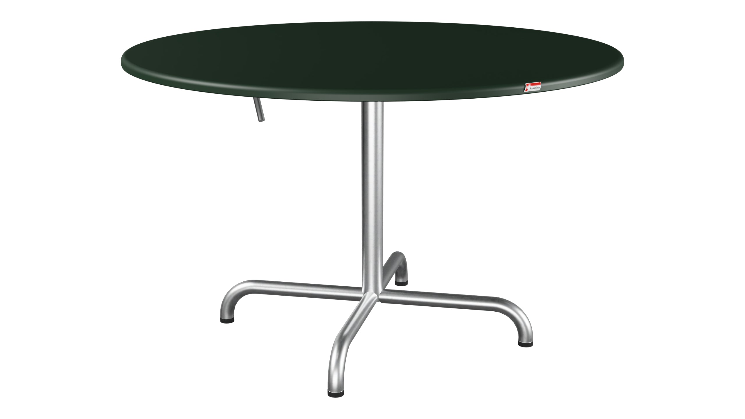 Davos Glasfaser-Salontisch ø100 / 62 klappbar in Tannengrün präsentiert im Onlineshop von KAQTU Design AG. Beistelltisch Outdoor ist von Schaffner