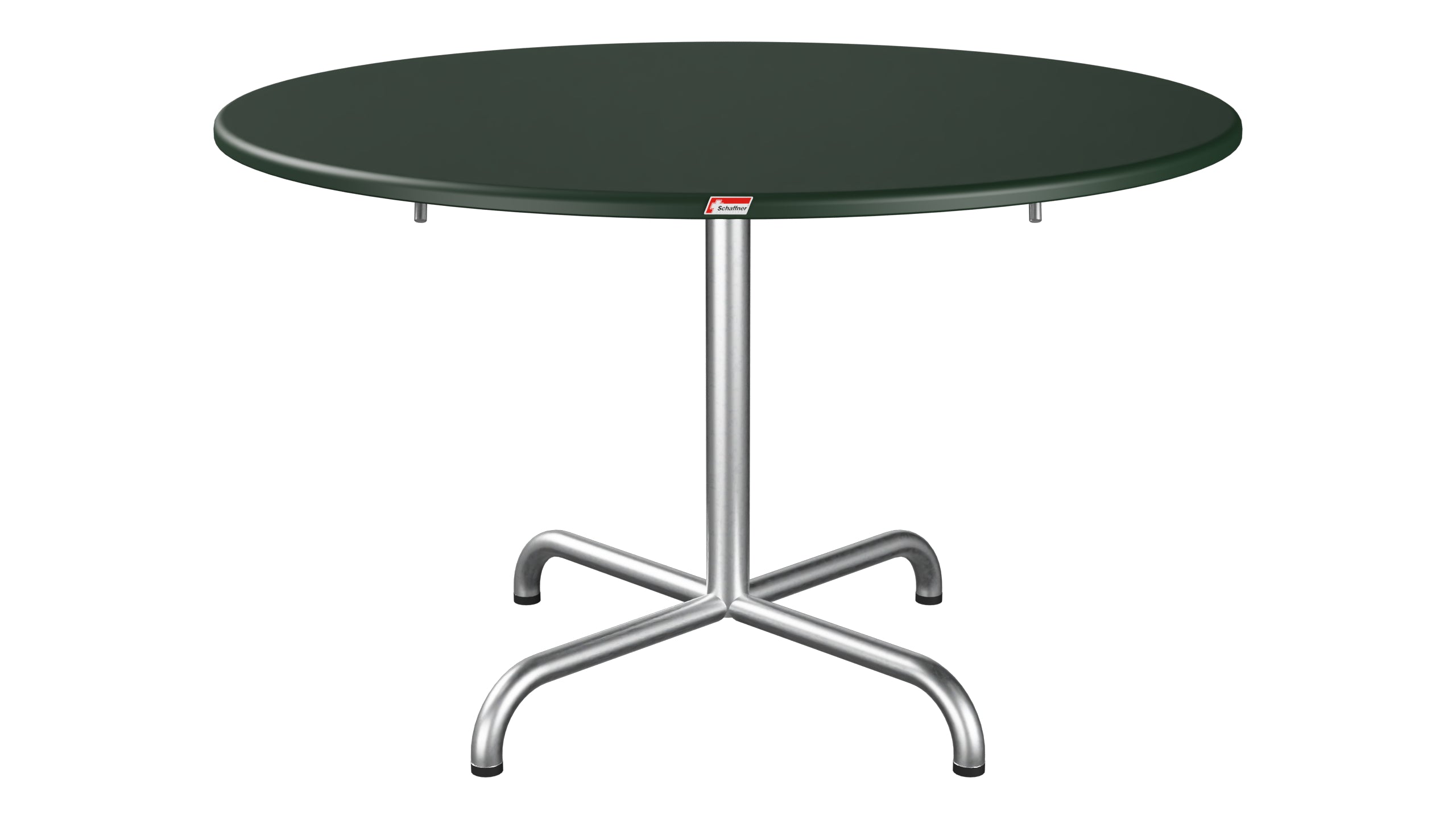 Davos Glasfaser-Salontisch ø100 / 62 klappbar in Tannengrün präsentiert im Onlineshop von KAQTU Design AG. Beistelltisch Outdoor ist von Schaffner
