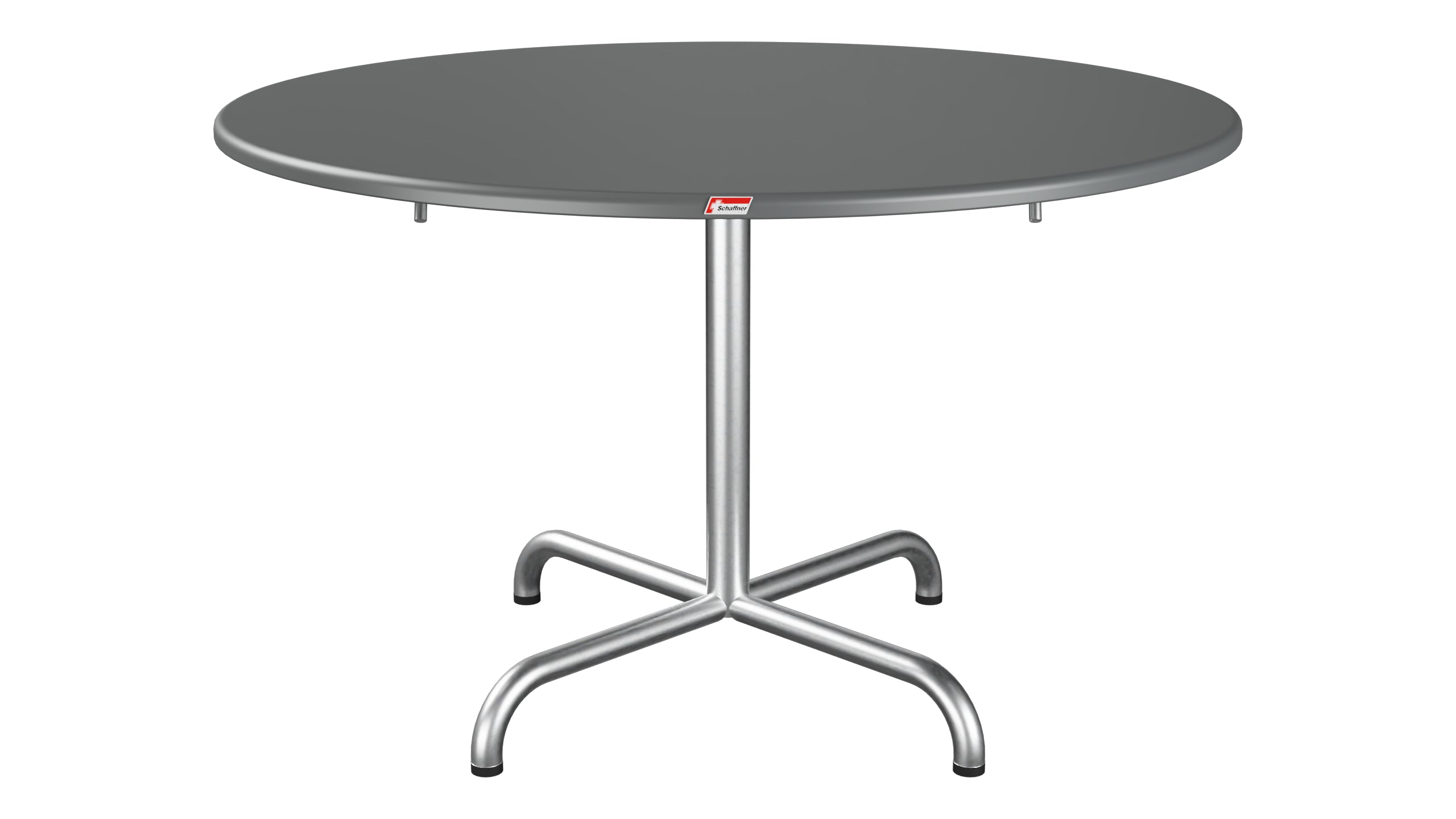 Davos Glasfaser-Salontisch ø100 / 62 klappbar in Graphit präsentiert im Onlineshop von KAQTU Design AG. Beistelltisch Outdoor ist von Schaffner