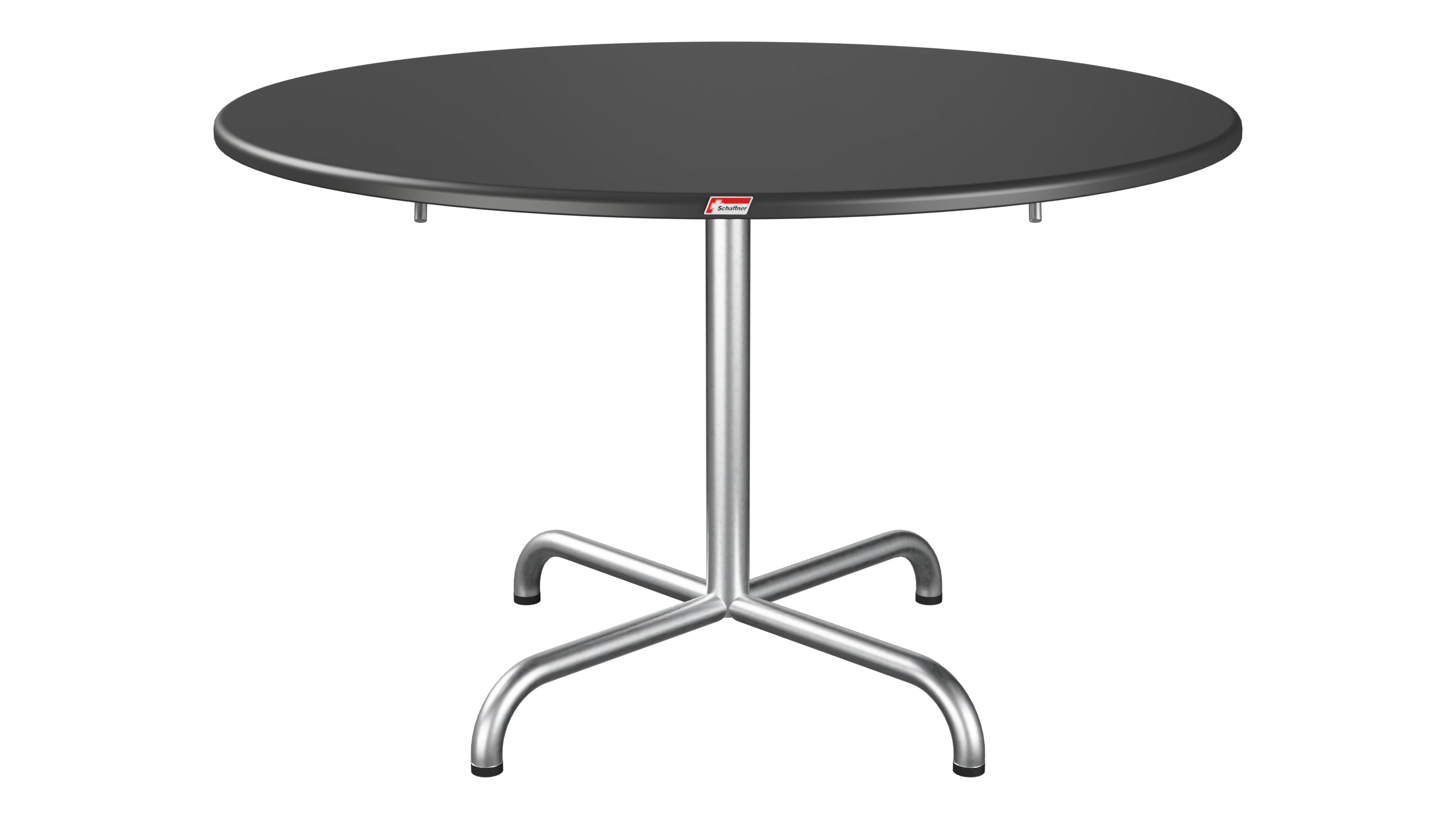 Davos Glasfaser-Salontisch ø100 / 62 klappbar in Anthrazit präsentiert im Onlineshop von KAQTU Design AG. Beistelltisch Outdoor ist von Schaffner
