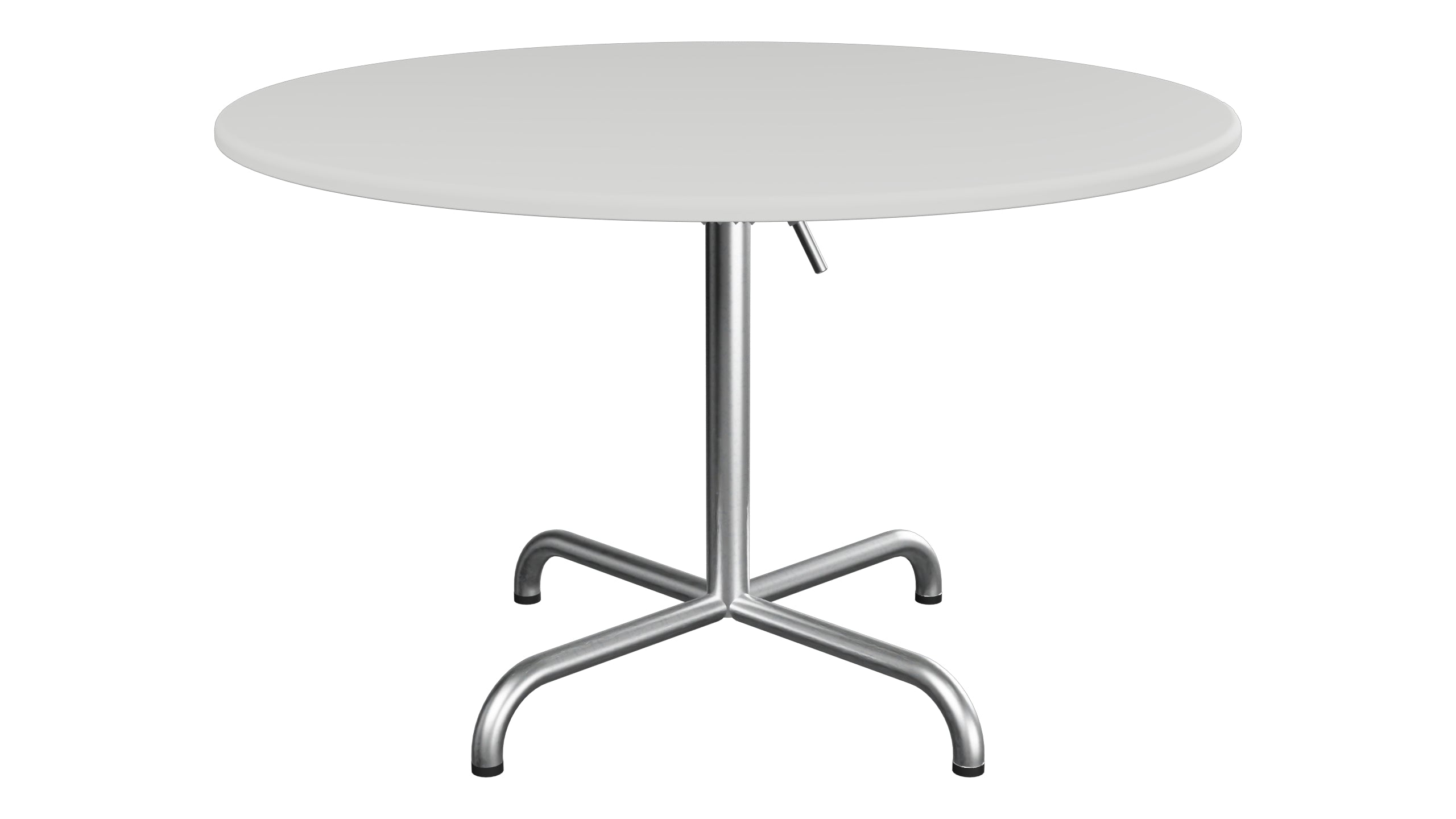 Davos Glasfaser-Salontisch ø100 / 62 klappbar in Alusilber präsentiert im Onlineshop von KAQTU Design AG. Beistelltisch Outdoor ist von Schaffner
