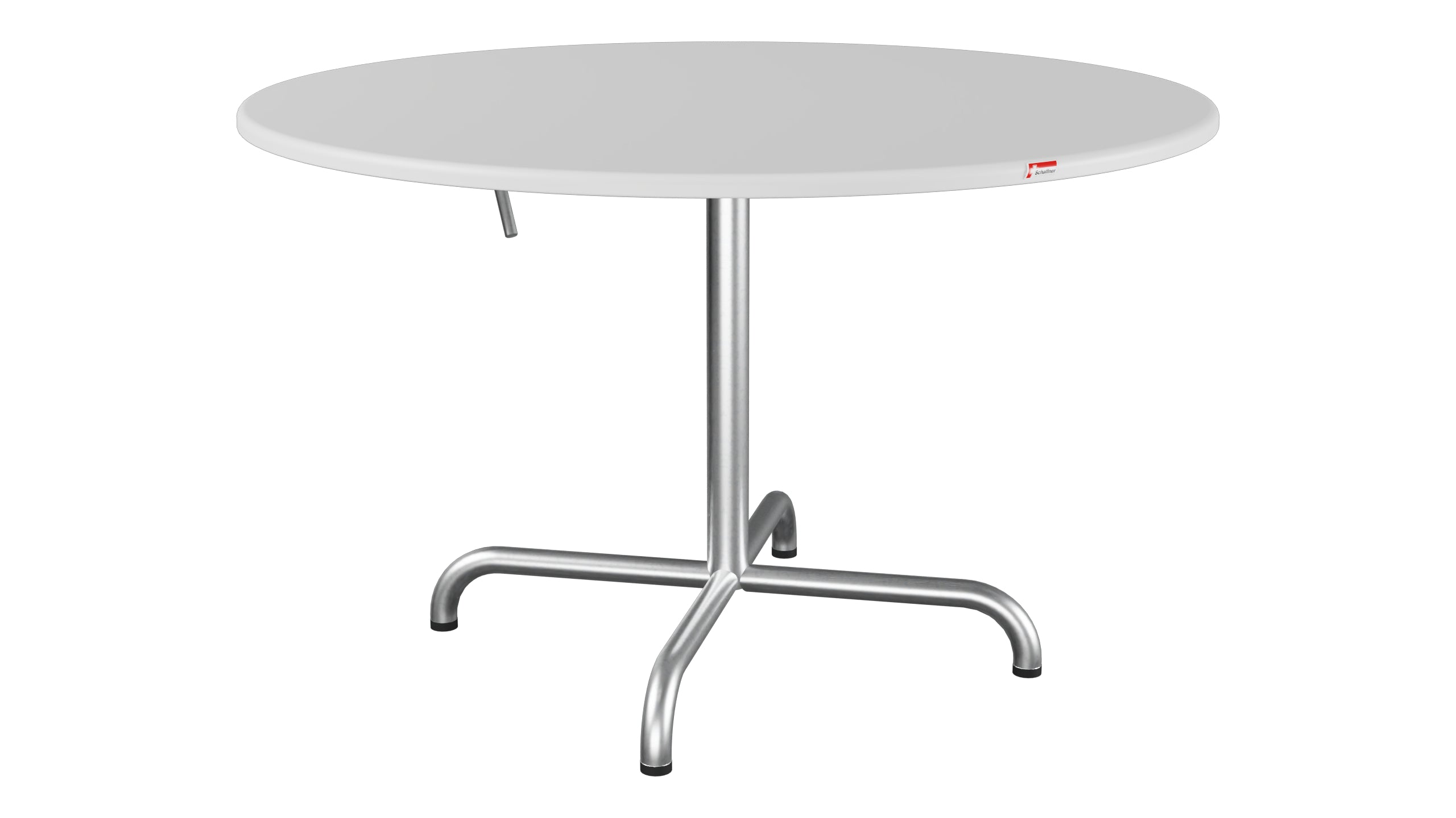 Davos Glasfaser-Salontisch ø100 / 62 klappbar in Weiss präsentiert im Onlineshop von KAQTU Design AG. Beistelltisch Outdoor ist von Schaffner
