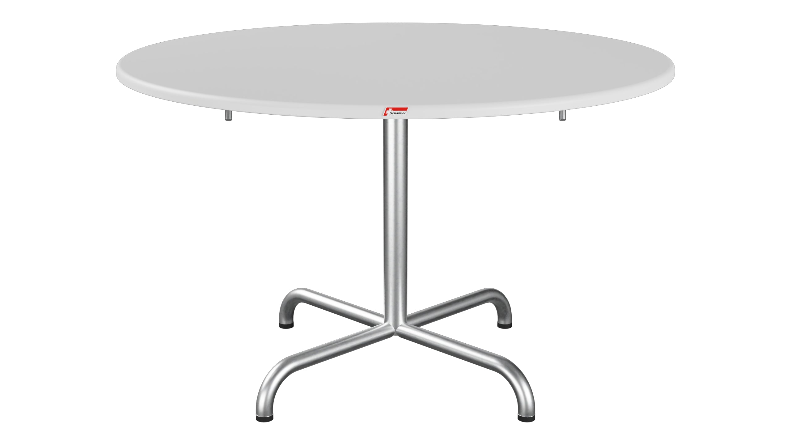Davos Glasfaser-Salontisch ø100 / 62 klappbar in Weiss präsentiert im Onlineshop von KAQTU Design AG. Beistelltisch Outdoor ist von Schaffner