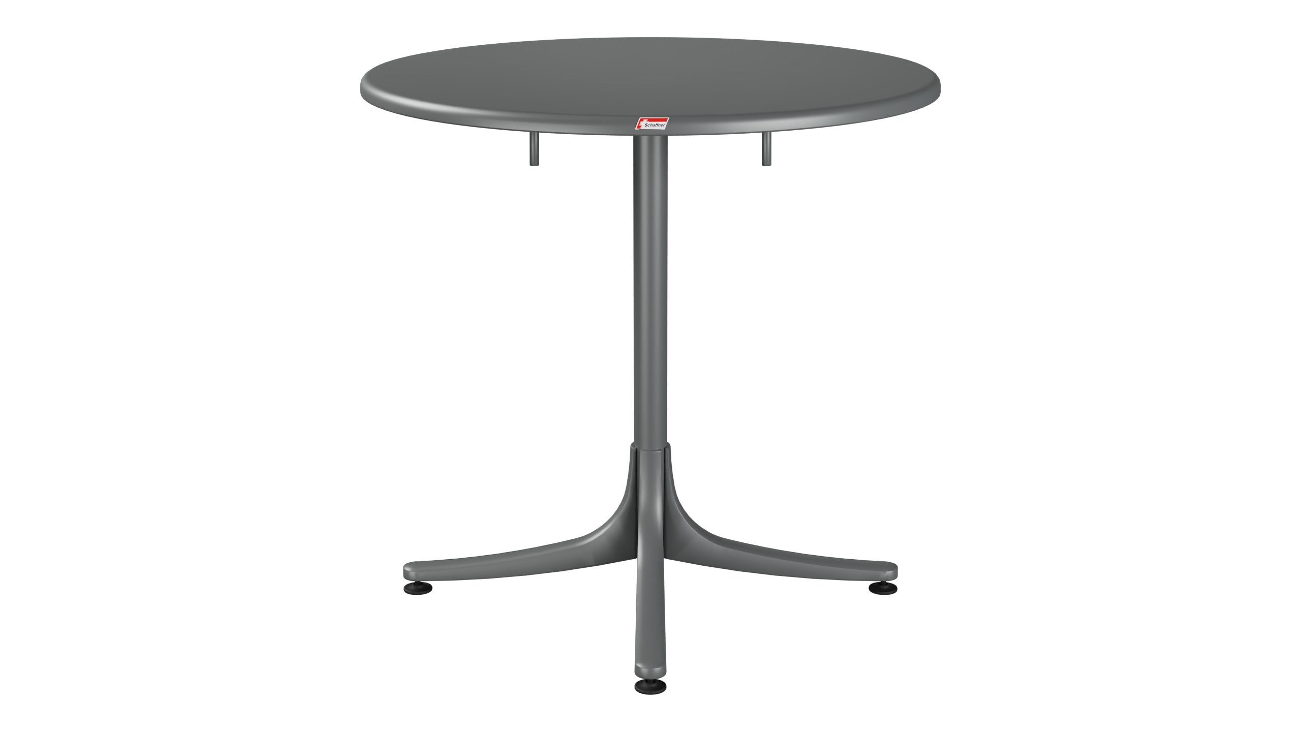 Schaffhausen Glasfaser-Gartentisch ø75 klappbar in Graphit präsentiert im Onlineshop von KAQTU Design AG. Gartentisch ist von Schaffner