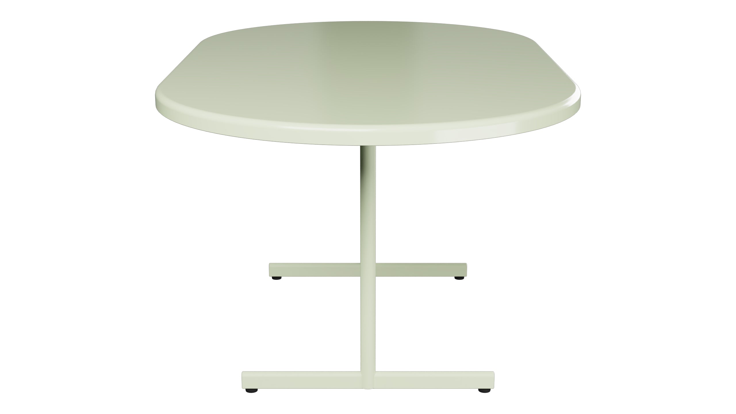 Bodensee Glasfaser-Gartentisch 160x95 oval klappbar in Pastellgrün präsentiert im Onlineshop von KAQTU Design AG. Gartentisch ist von Schaffner