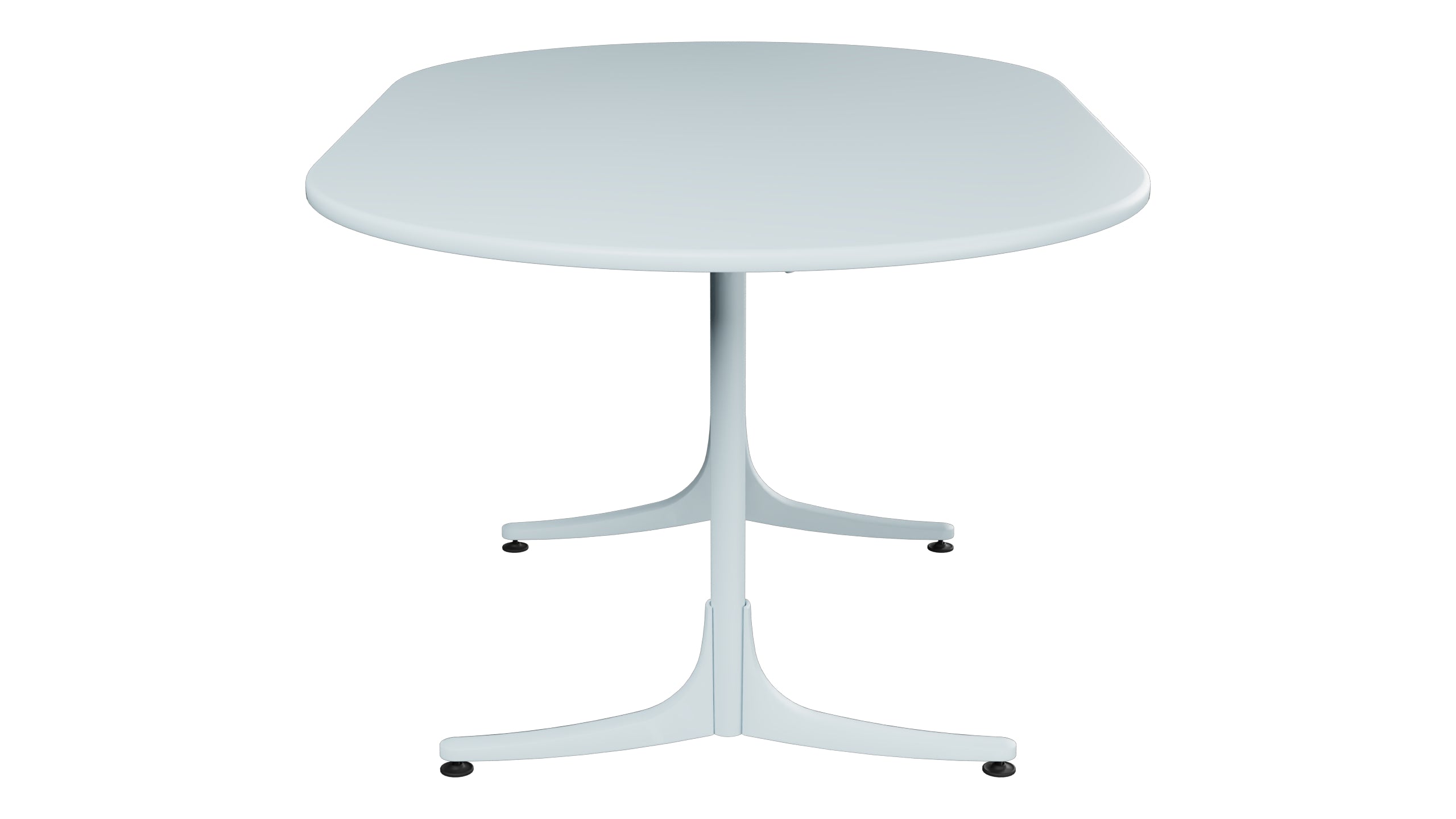 Schaffhausen Glasfaser-Gartentisch 160x95 oval klappbar in Pastellblau präsentiert im Onlineshop von KAQTU Design AG. Gartentisch ist von Schaffner