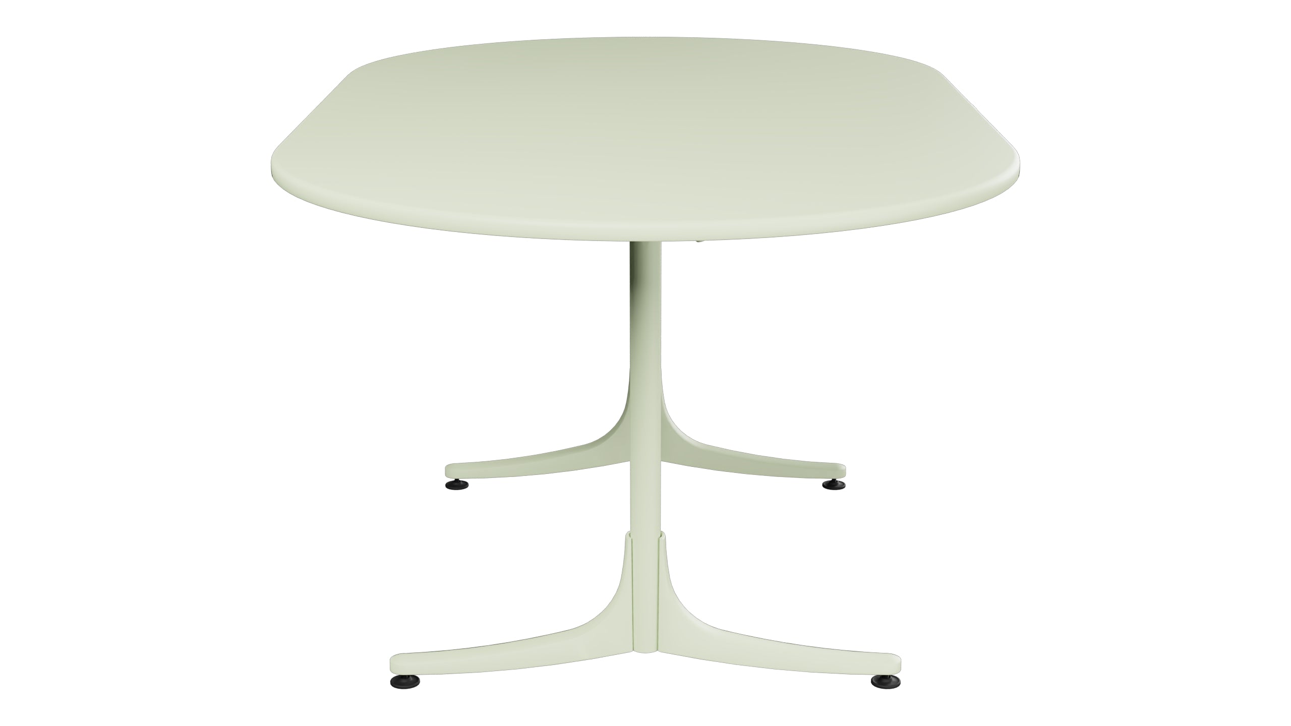 Schaffhausen Glasfaser-Gartentisch 160x95 oval klappbar in Pastellgrün präsentiert im Onlineshop von KAQTU Design AG. Gartentisch ist von Schaffner