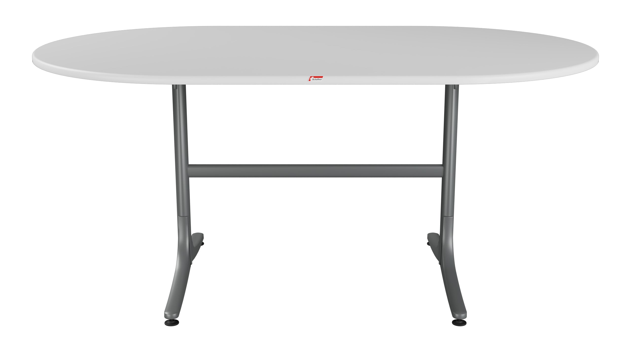Schaffhausen Glasfaser-Gartentisch 160x95 oval klappbar in Weiss präsentiert im Onlineshop von KAQTU Design AG. Gartentisch ist von Schaffner