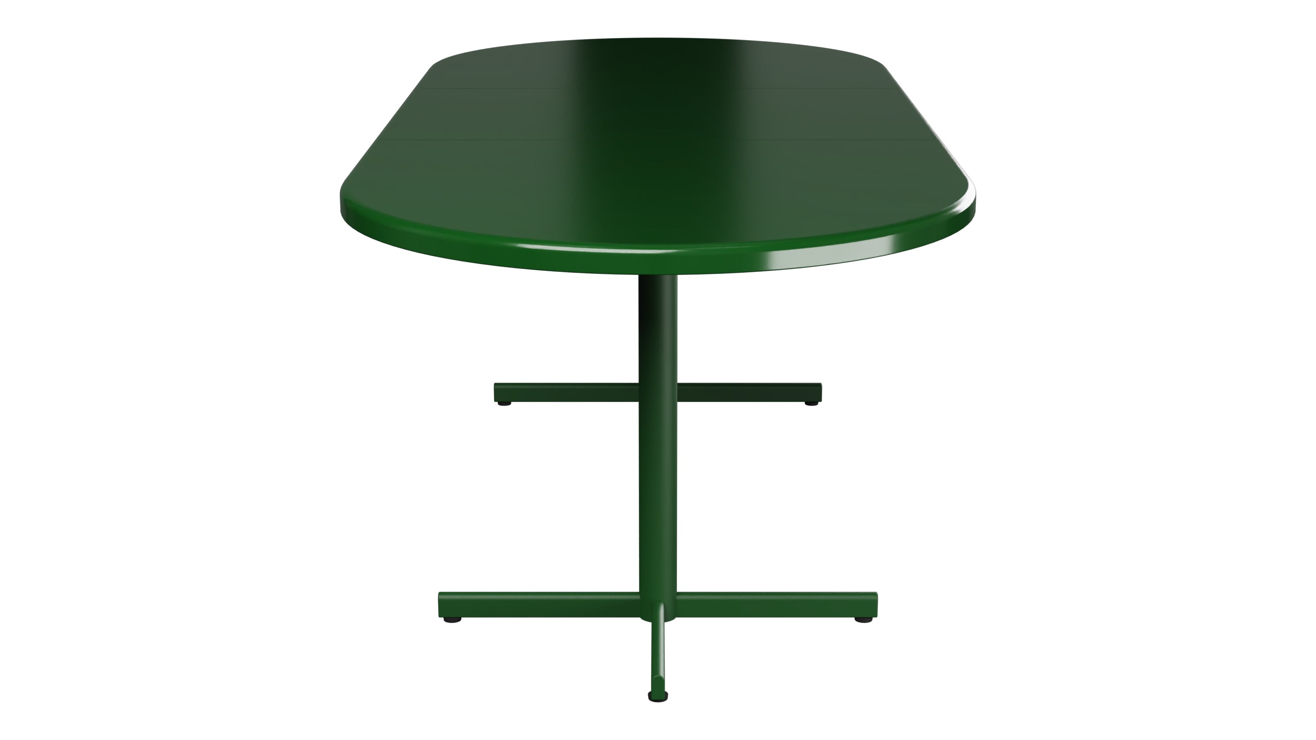 Bodensee Glasfaser-Gartentisch 160/218x95 oval klappbar, ausziehbar in Tannengrün präsentiert im Onlineshop von KAQTU Design AG. Gartentisch ist von Schaffner