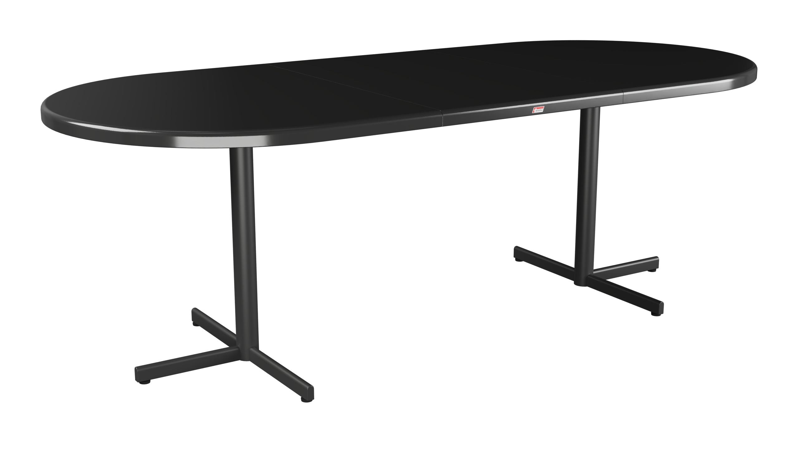 Bodensee Glasfaser-Gartentisch 160/218x95 oval klappbar, ausziehbar in Anthrazit präsentiert im Onlineshop von KAQTU Design AG. Gartentisch ist von Schaffner