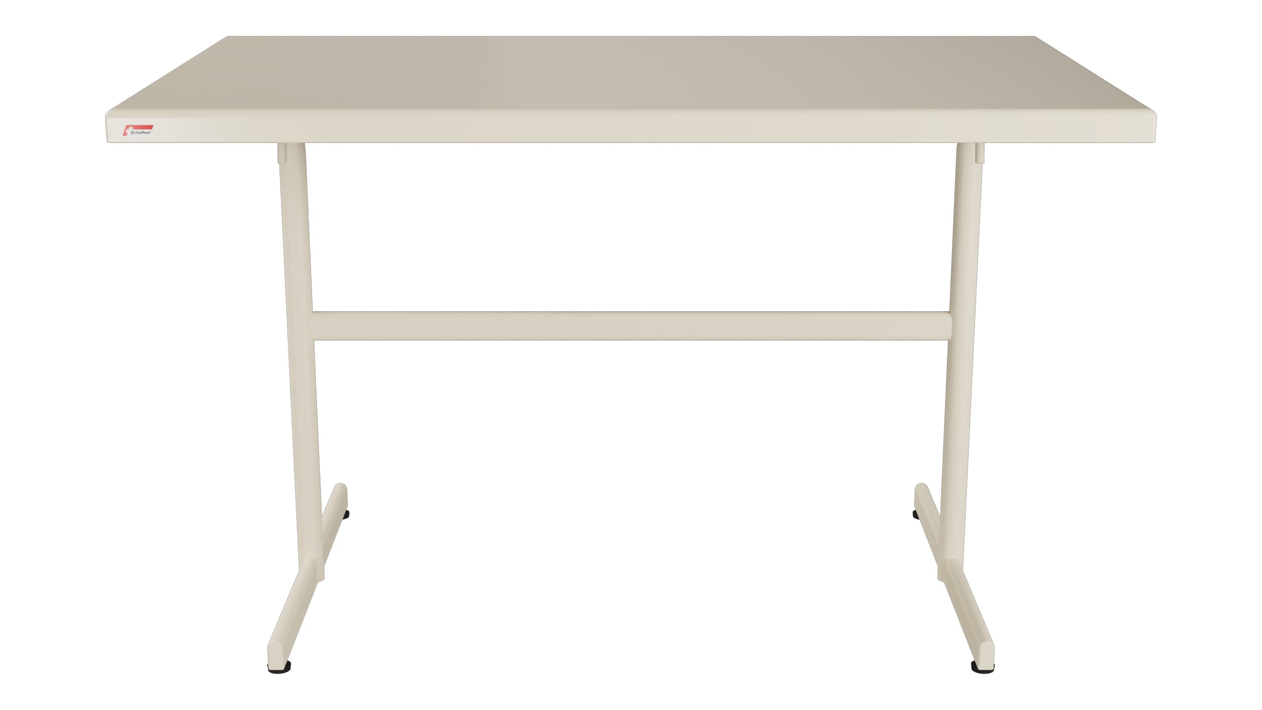Bodensee Glasfaser-Gartentisch 120x70 klappbar in Pastellsand präsentiert im Onlineshop von KAQTU Design AG. Gartentisch ist von Schaffner
