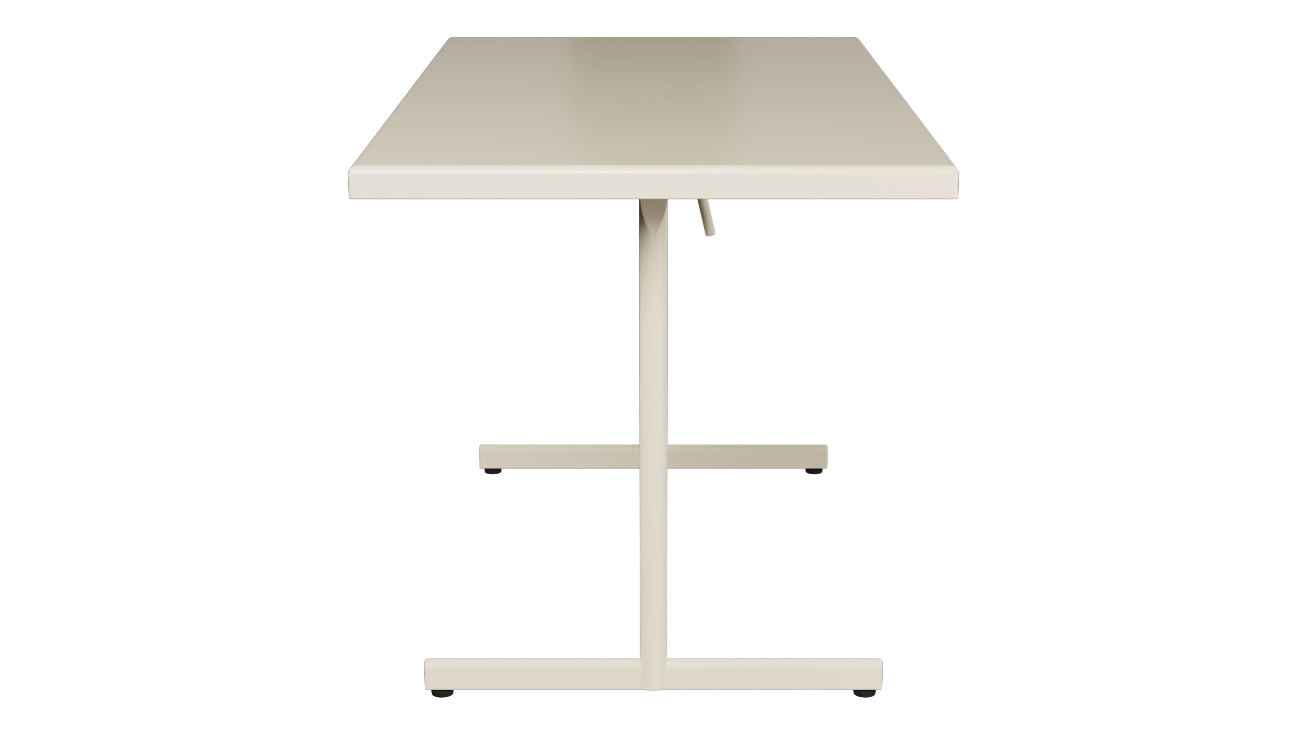 Bodensee Glasfaser-Gartentisch 120x70 klappbar in Pastellsand präsentiert im Onlineshop von KAQTU Design AG. Gartentisch ist von Schaffner
