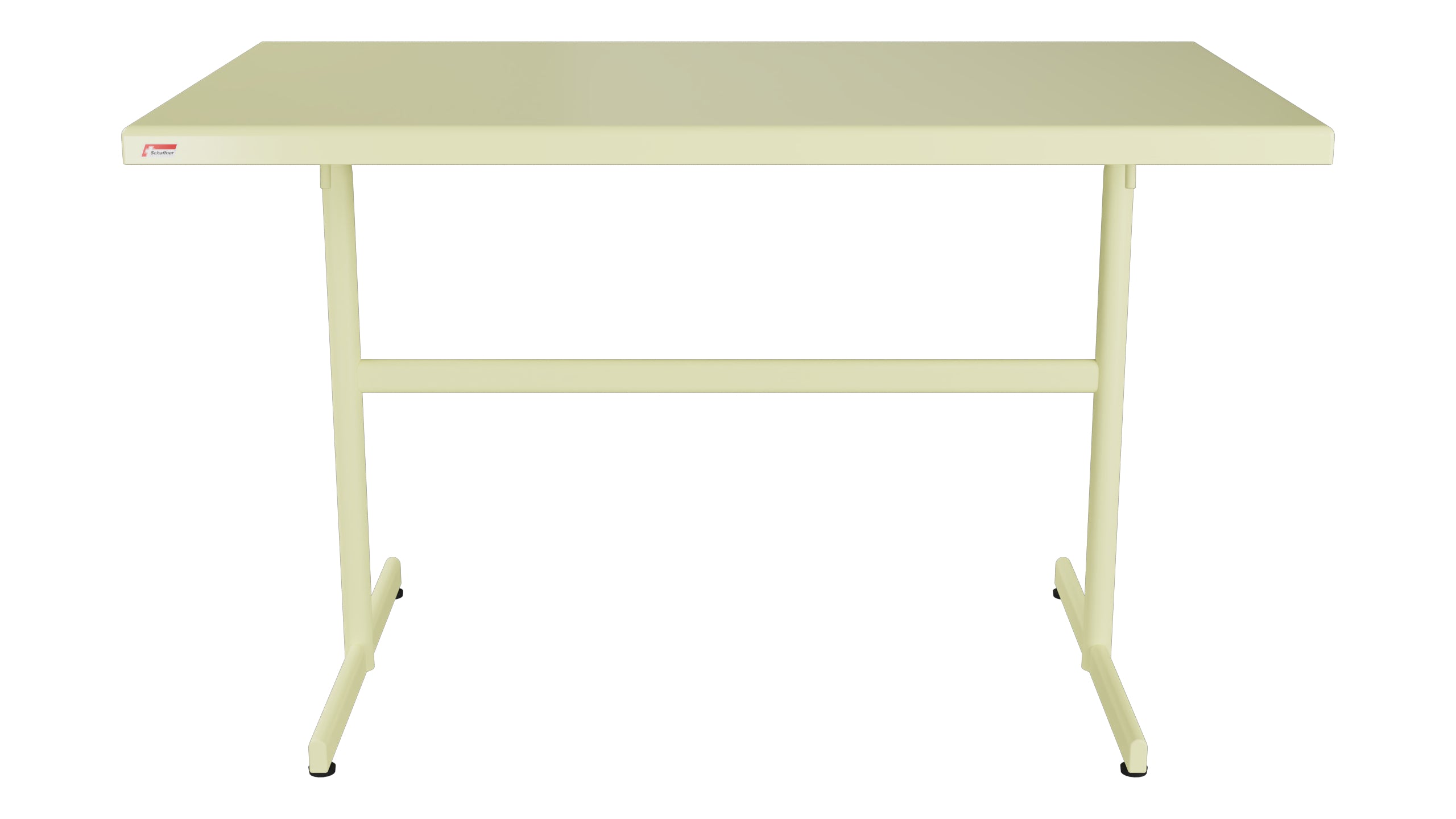 Bodensee Glasfaser-Gartentisch 120x70 klappbar in Buchsbaumgelb präsentiert im Onlineshop von KAQTU Design AG. Gartentisch ist von Schaffner