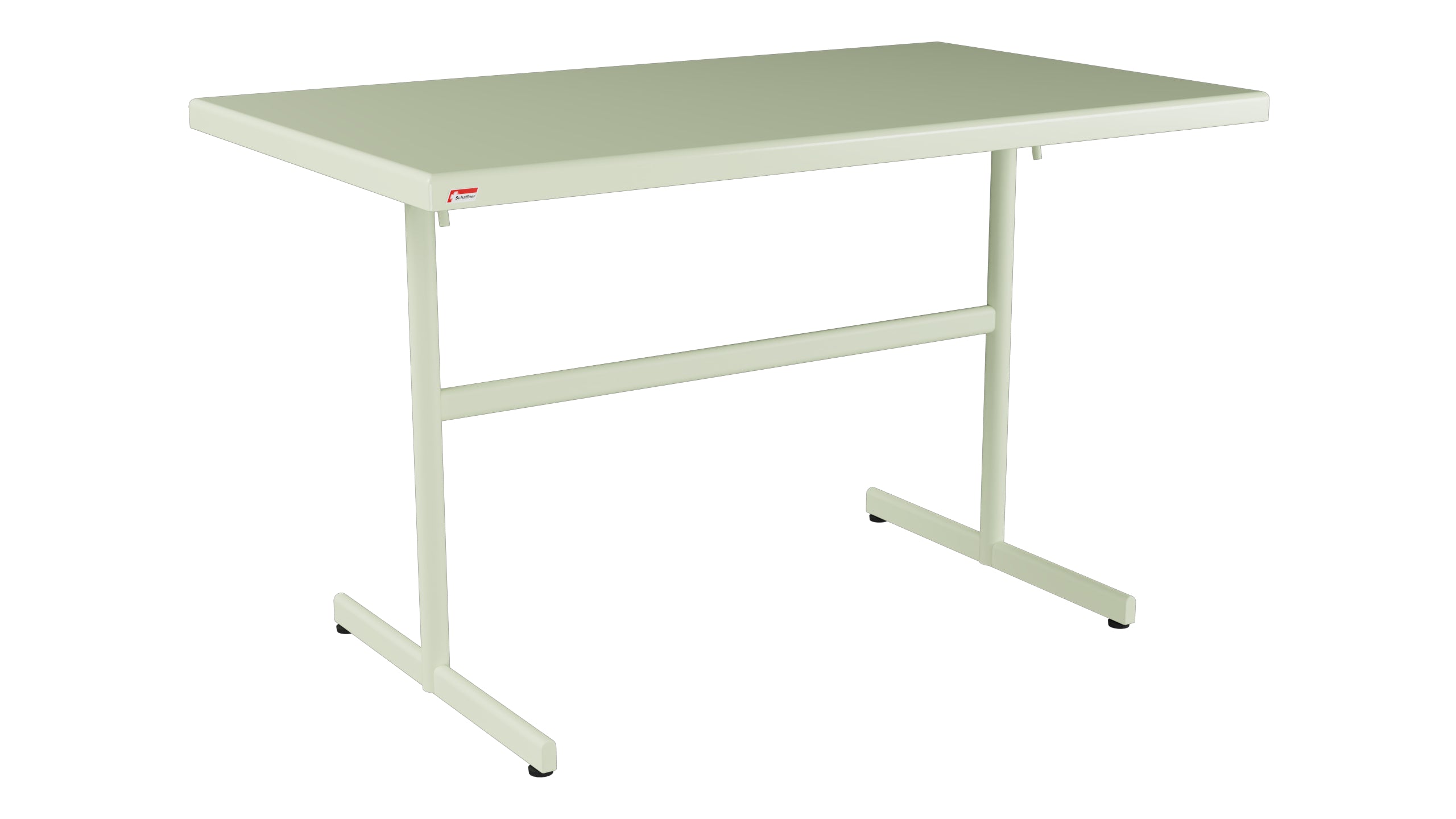 Bodensee Glasfaser-Gartentisch 120x70 klappbar in Pastellgrün präsentiert im Onlineshop von KAQTU Design AG. Gartentisch ist von Schaffner