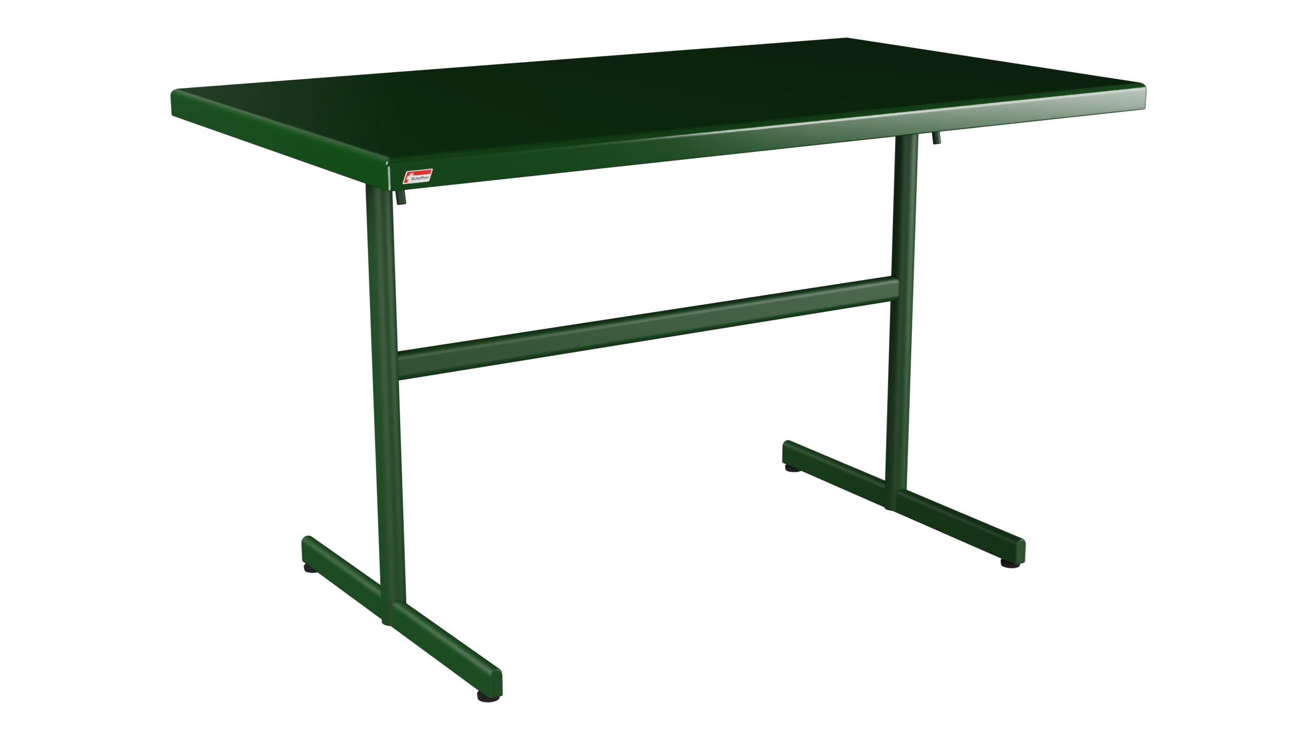 Bodensee Glasfaser-Gartentisch 120x70 klappbar in Tannengrün präsentiert im Onlineshop von KAQTU Design AG. Gartentisch ist von Schaffner