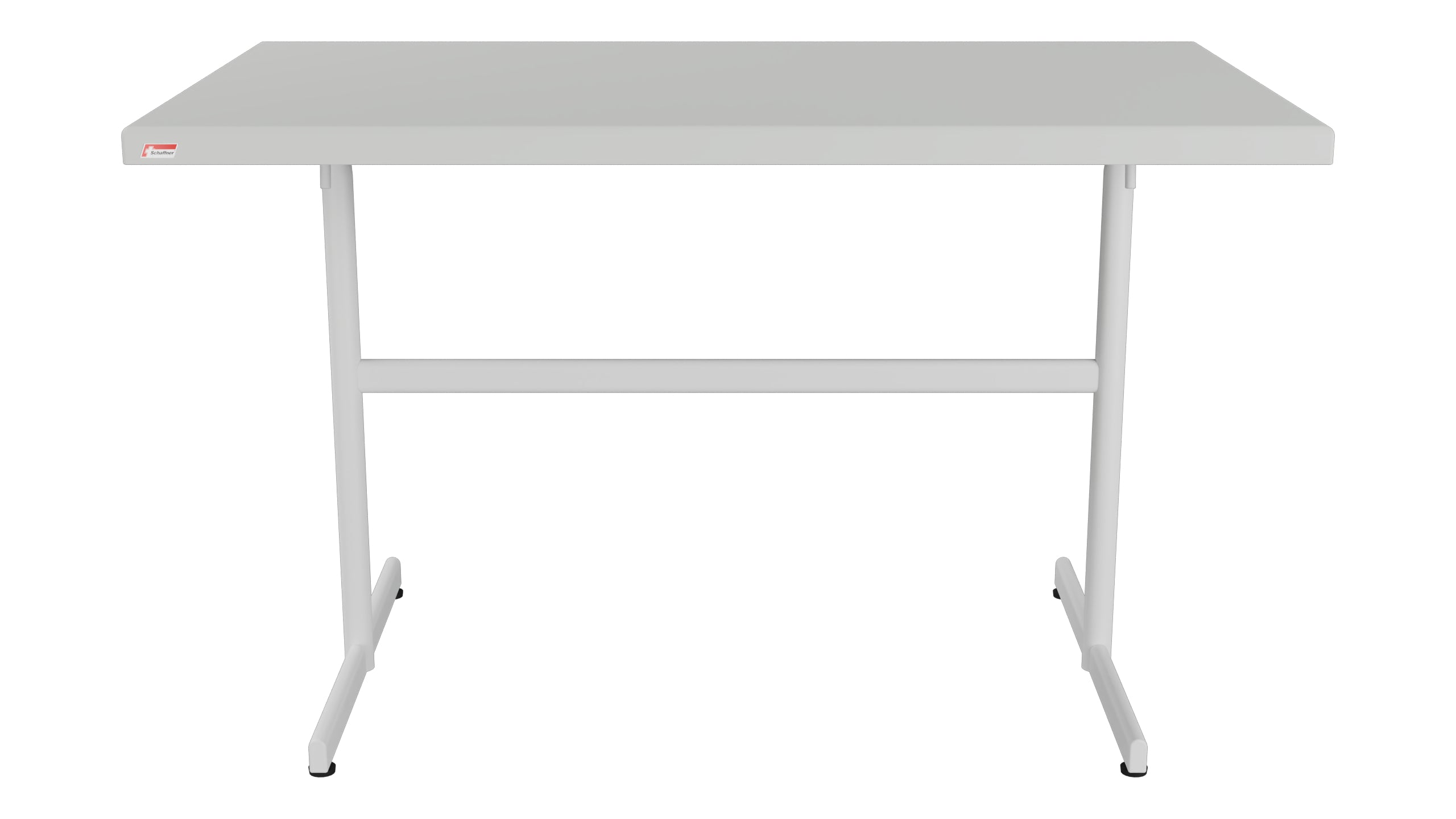 Bodensee Glasfaser-Gartentisch 120x70 klappbar in Alusilber präsentiert im Onlineshop von KAQTU Design AG. Gartentisch ist von Schaffner