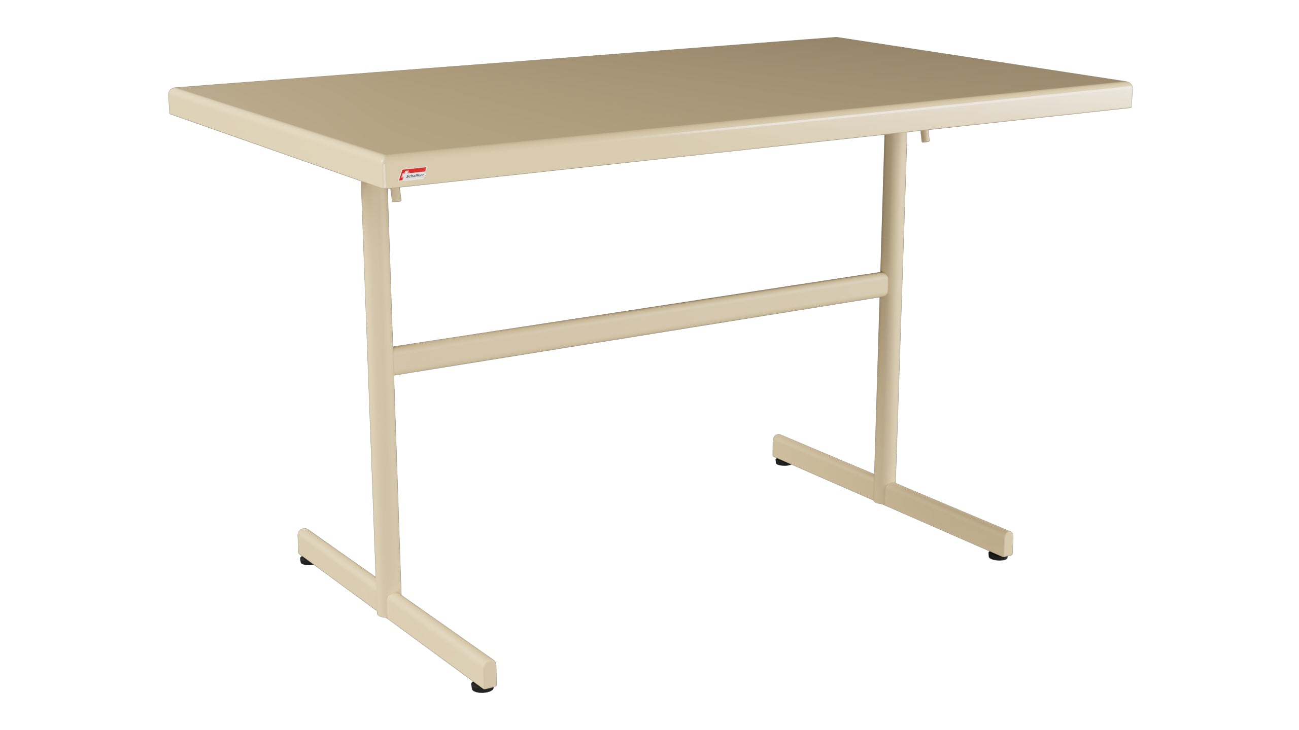 Bodensee Glasfaser-Gartentisch 120x70 klappbar in Pastellbraun präsentiert im Onlineshop von KAQTU Design AG. Gartentisch ist von Schaffner