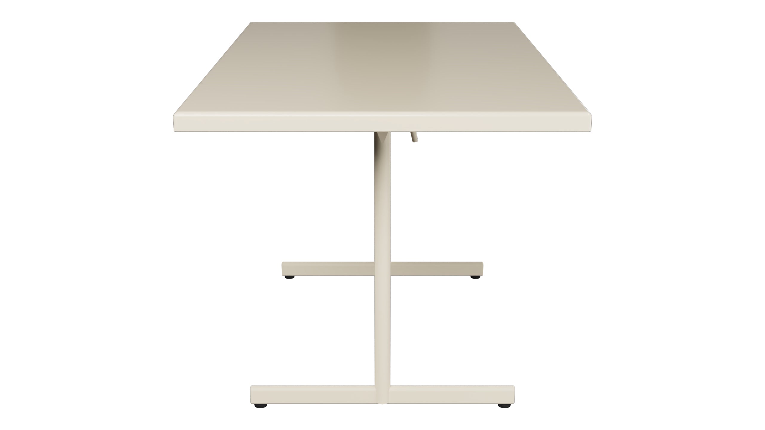Bodensee Glasfaser-Gartentisch 140x80 klappbar in Pastellsand präsentiert im Onlineshop von KAQTU Design AG. Gartentisch ist von Schaffner