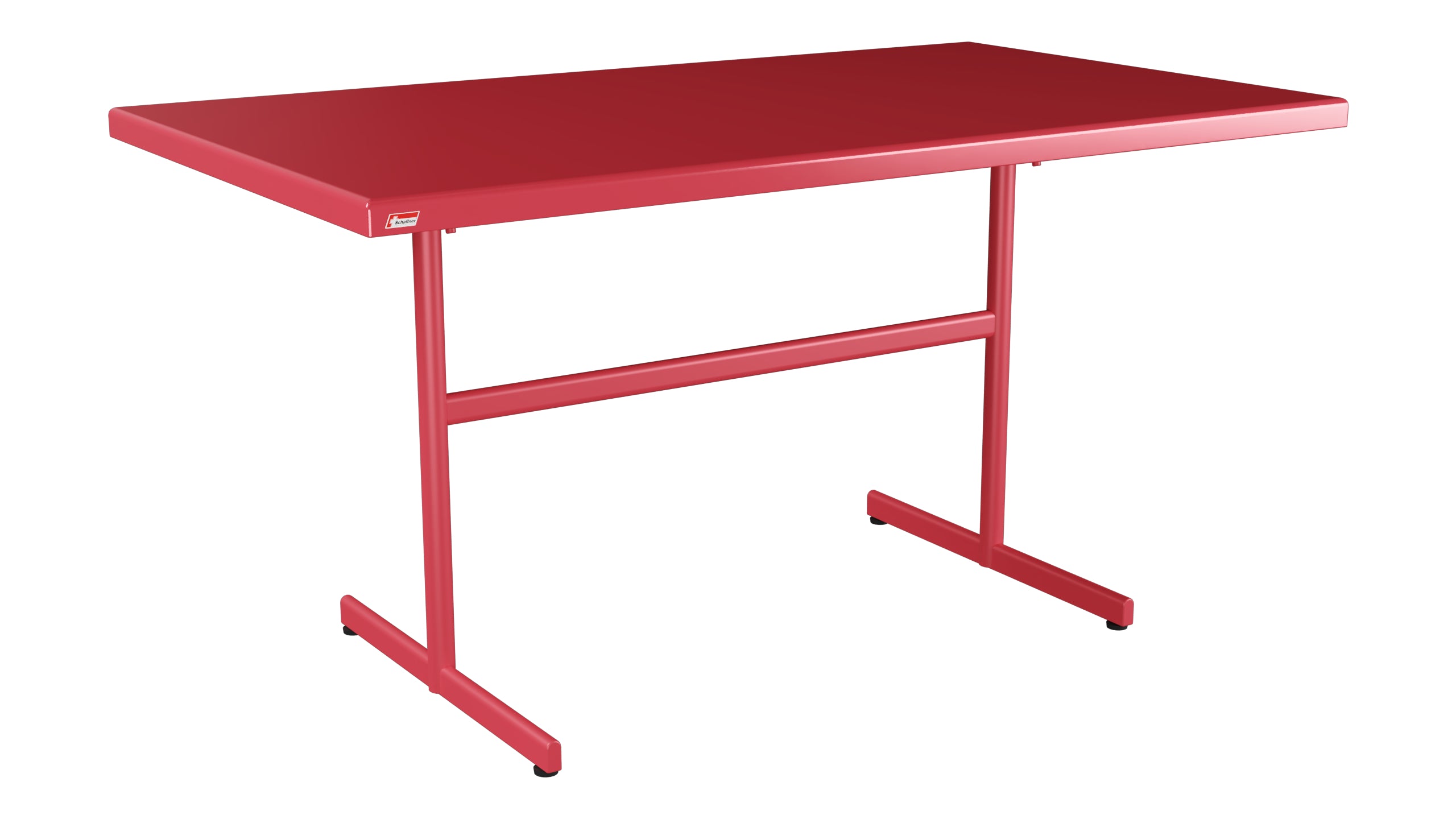 Bodensee Glasfaser-Gartentisch 140x80 klappbar in Ahornrot präsentiert im Onlineshop von KAQTU Design AG. Gartentisch ist von Schaffner