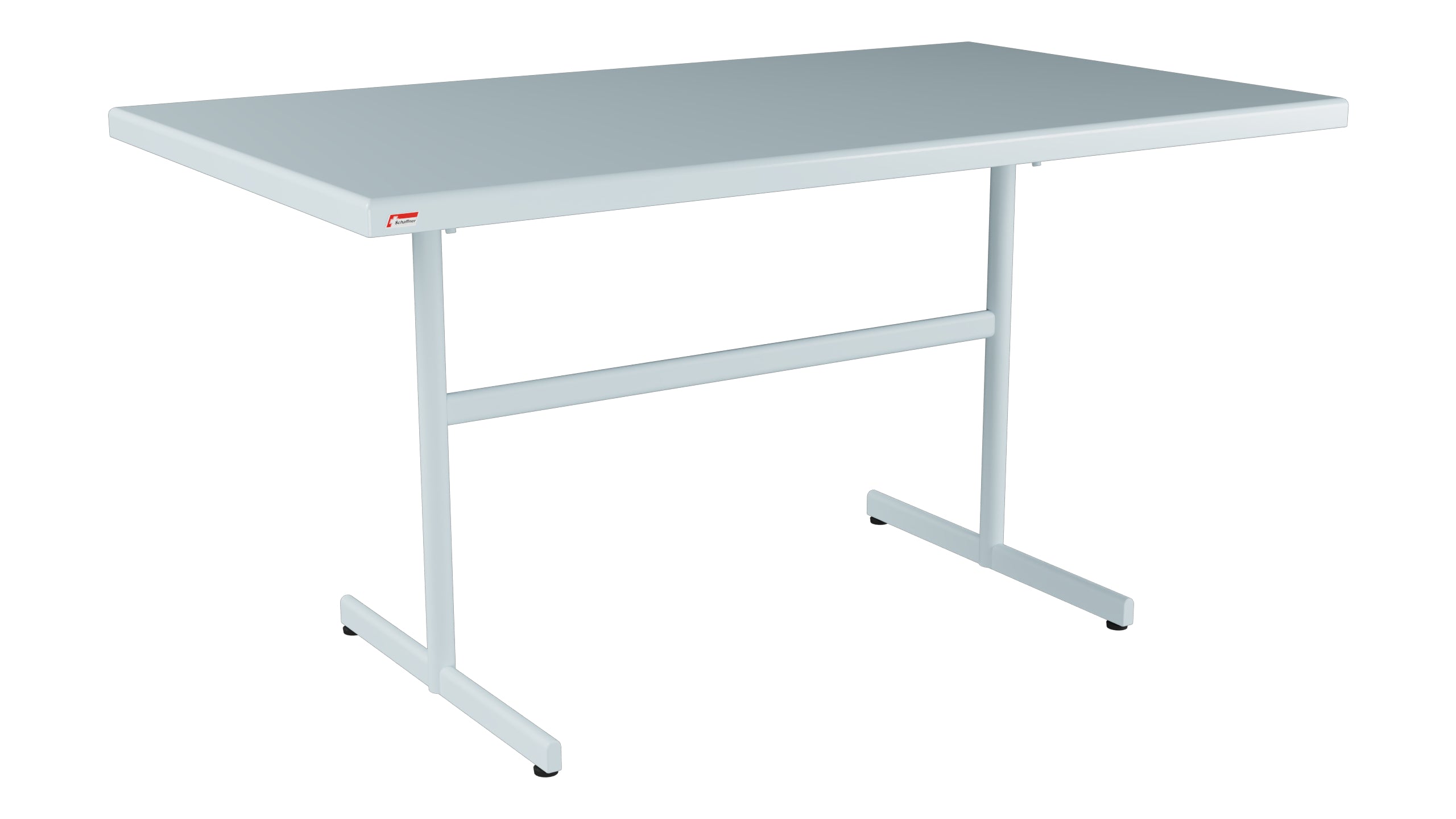 Bodensee Glasfaser-Gartentisch 140x80 klappbar in Pastellblau präsentiert im Onlineshop von KAQTU Design AG. Gartentisch ist von Schaffner