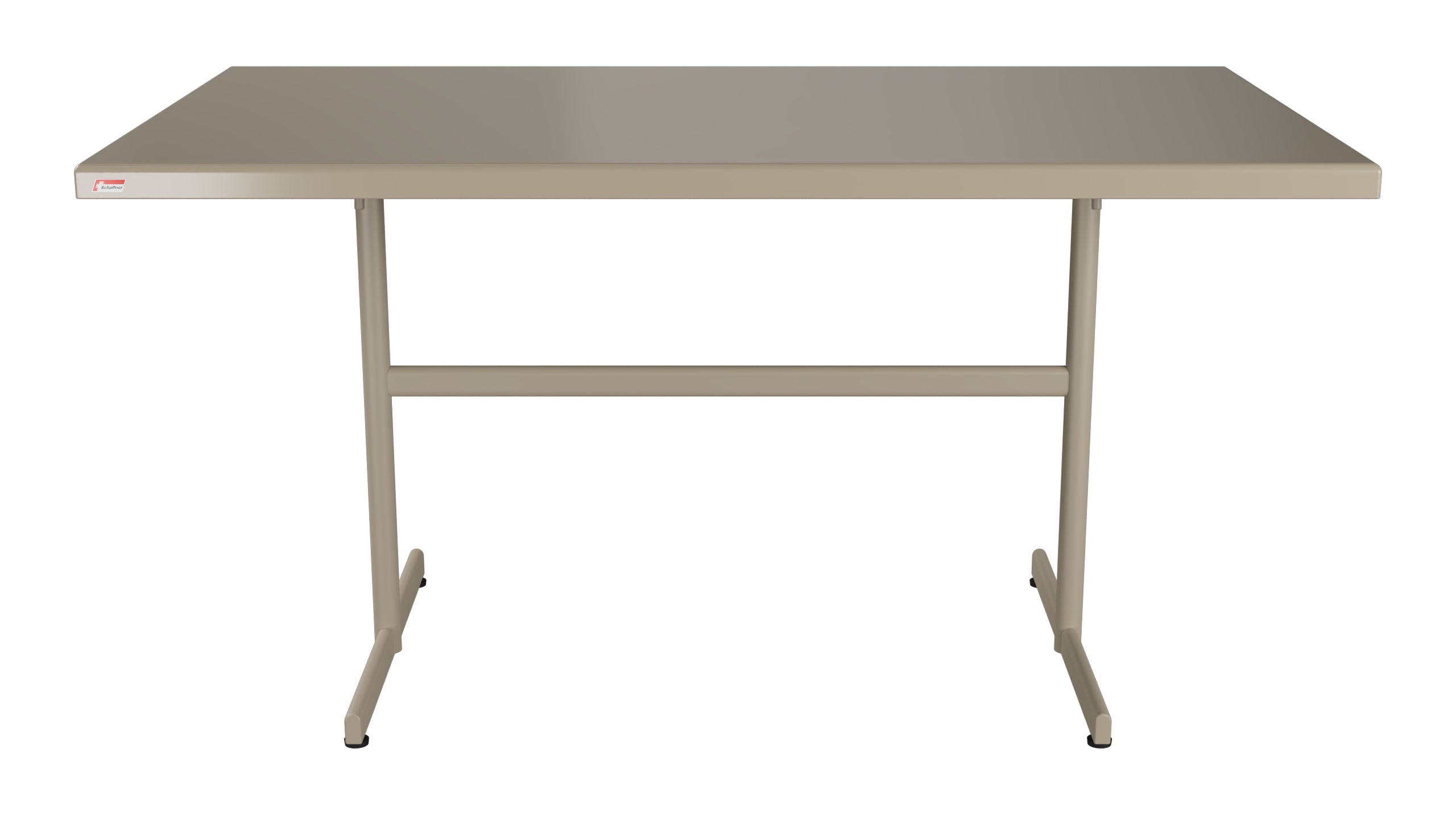 Bodensee Glasfaser-Gartentisch 140x80 klappbar in Champagner präsentiert im Onlineshop von KAQTU Design AG. Gartentisch ist von Schaffner