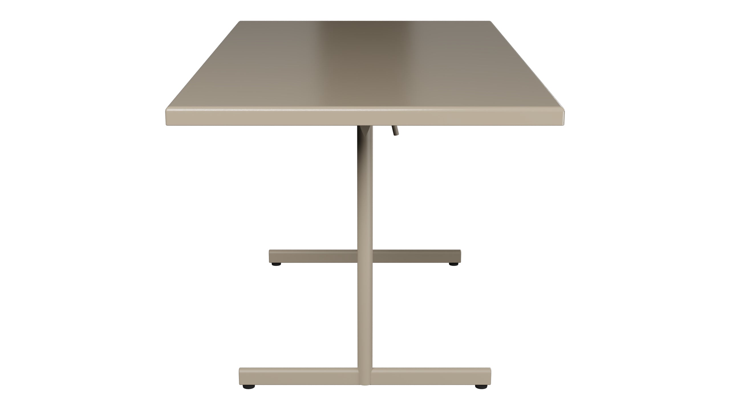 Bodensee Glasfaser-Gartentisch 140x80 klappbar in Champagner präsentiert im Onlineshop von KAQTU Design AG. Gartentisch ist von Schaffner