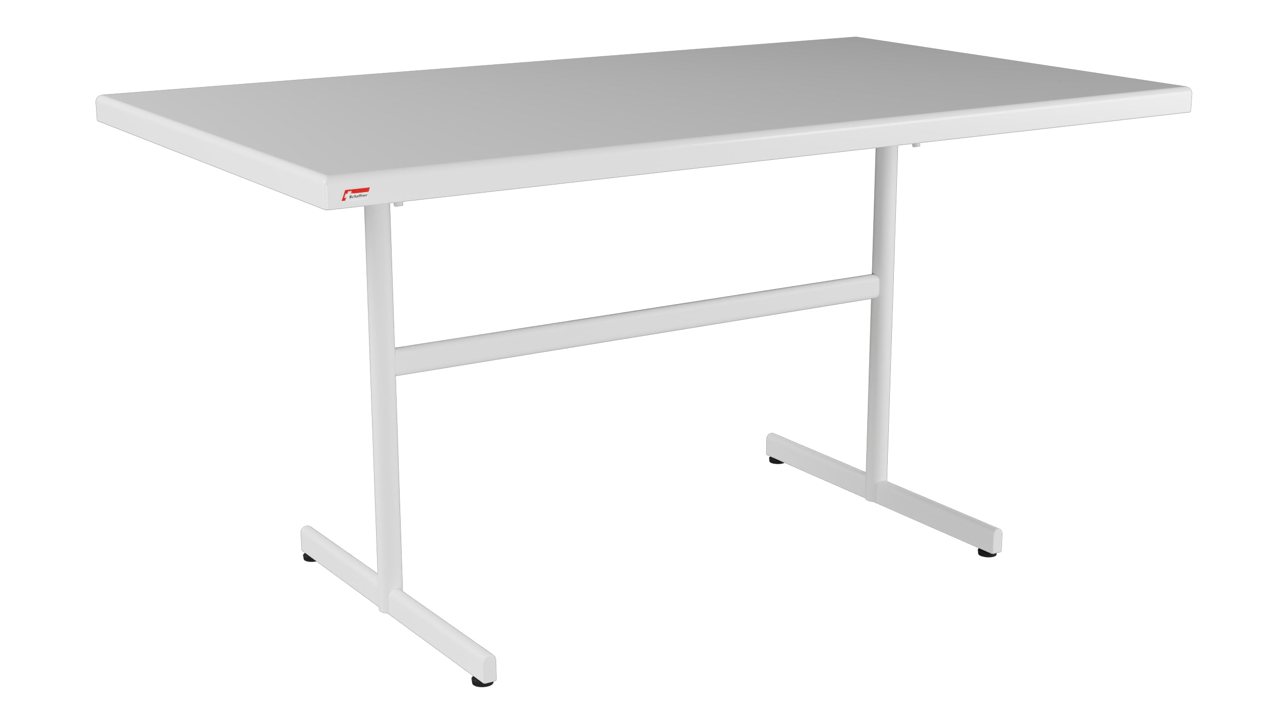Bodensee Glasfaser-Gartentisch 140x80 klappbar in Weiss präsentiert im Onlineshop von KAQTU Design AG. Gartentisch ist von Schaffner