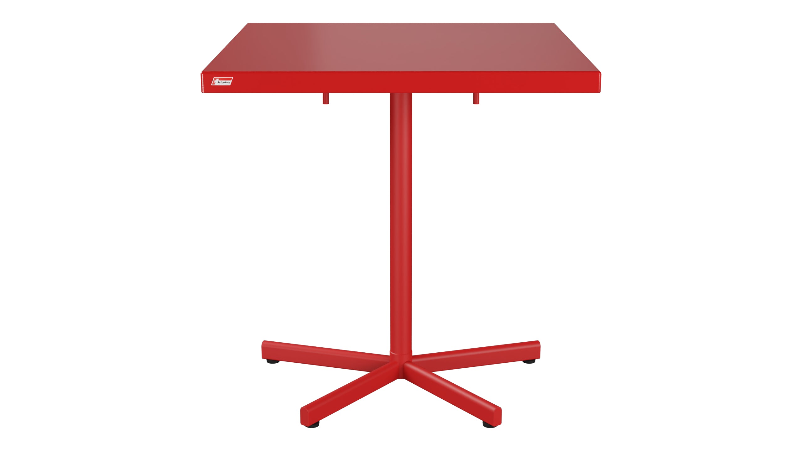 Bodensee Glasfaser-Gartentisch 70x70 klappbar in Rot präsentiert im Onlineshop von KAQTU Design AG. Gartentisch ist von Schaffner