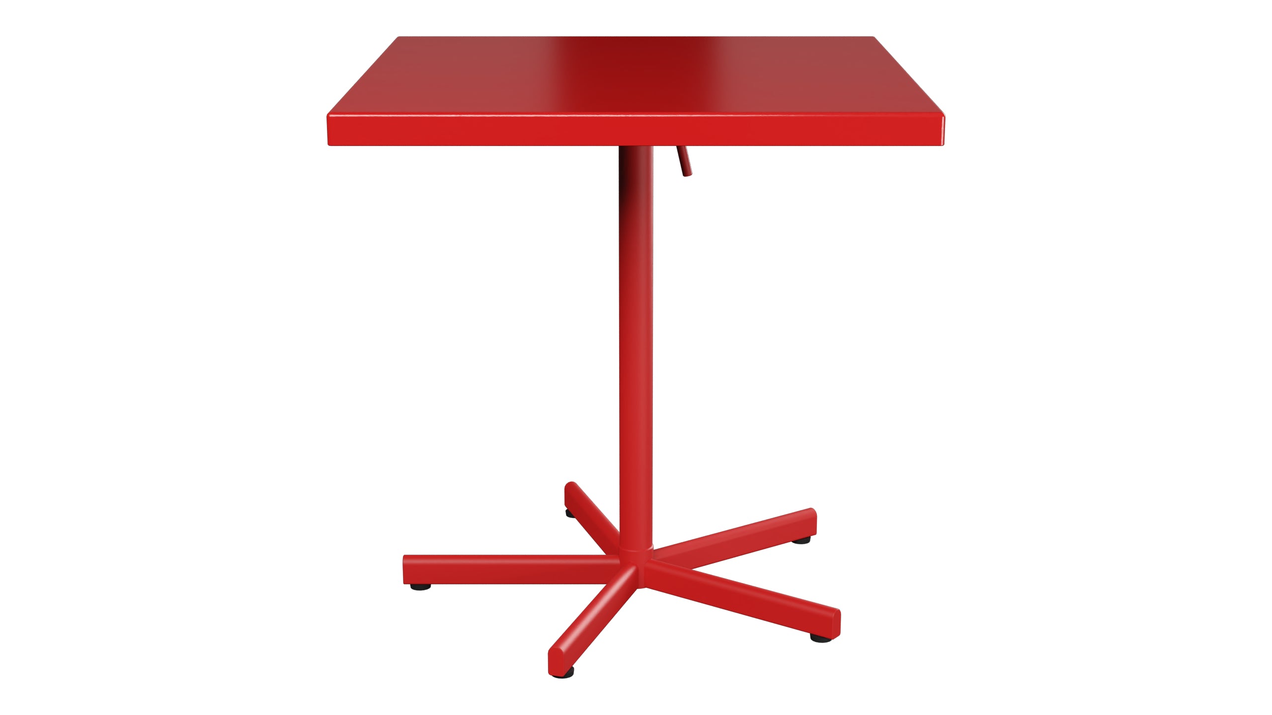 Bodensee Glasfaser-Gartentisch 70x70 klappbar in Rot präsentiert im Onlineshop von KAQTU Design AG. Gartentisch ist von Schaffner