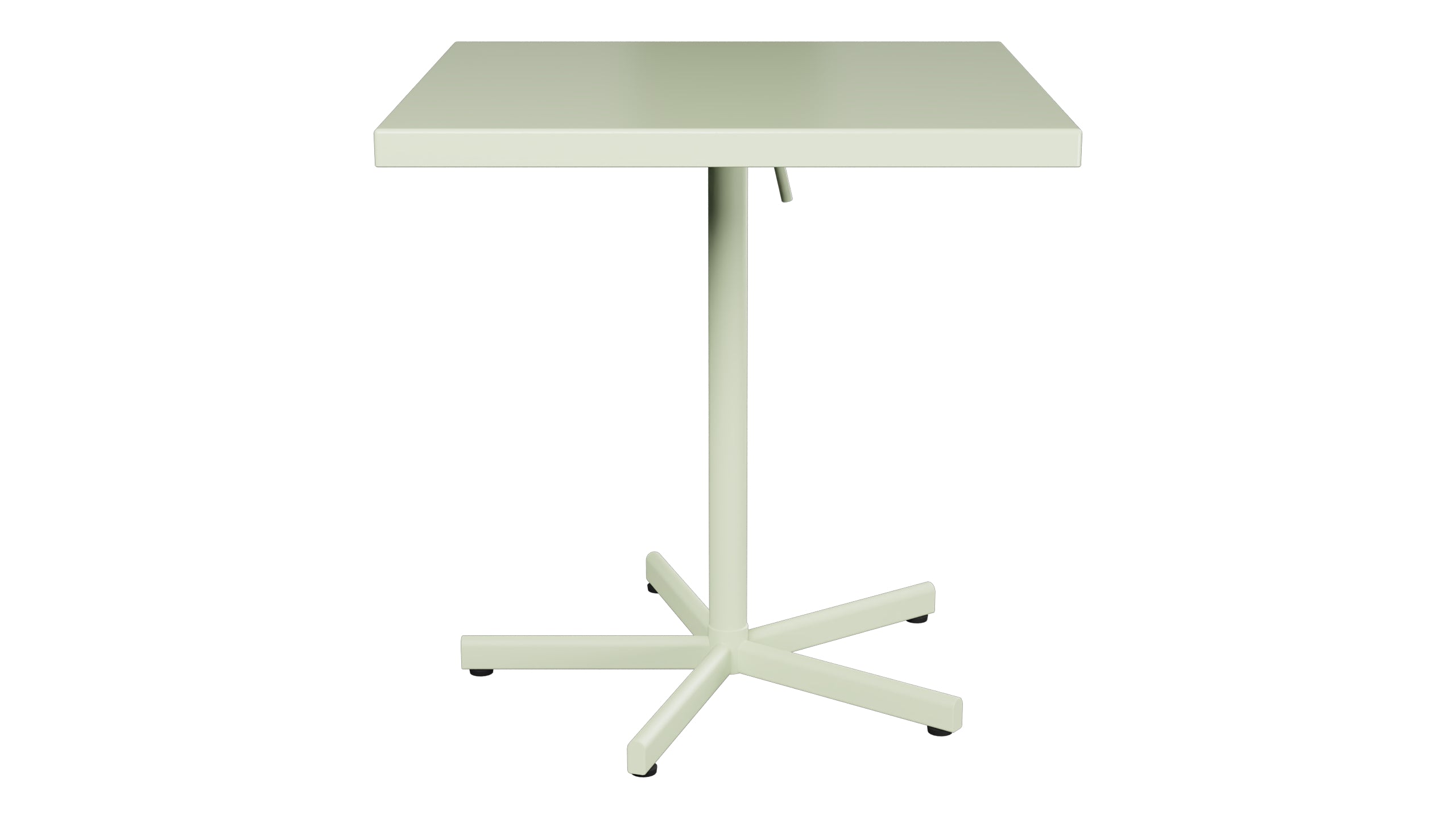 Bodensee Glasfaser-Gartentisch 70x70 klappbar in Pastellgrün präsentiert im Onlineshop von KAQTU Design AG. Gartentisch ist von Schaffner
