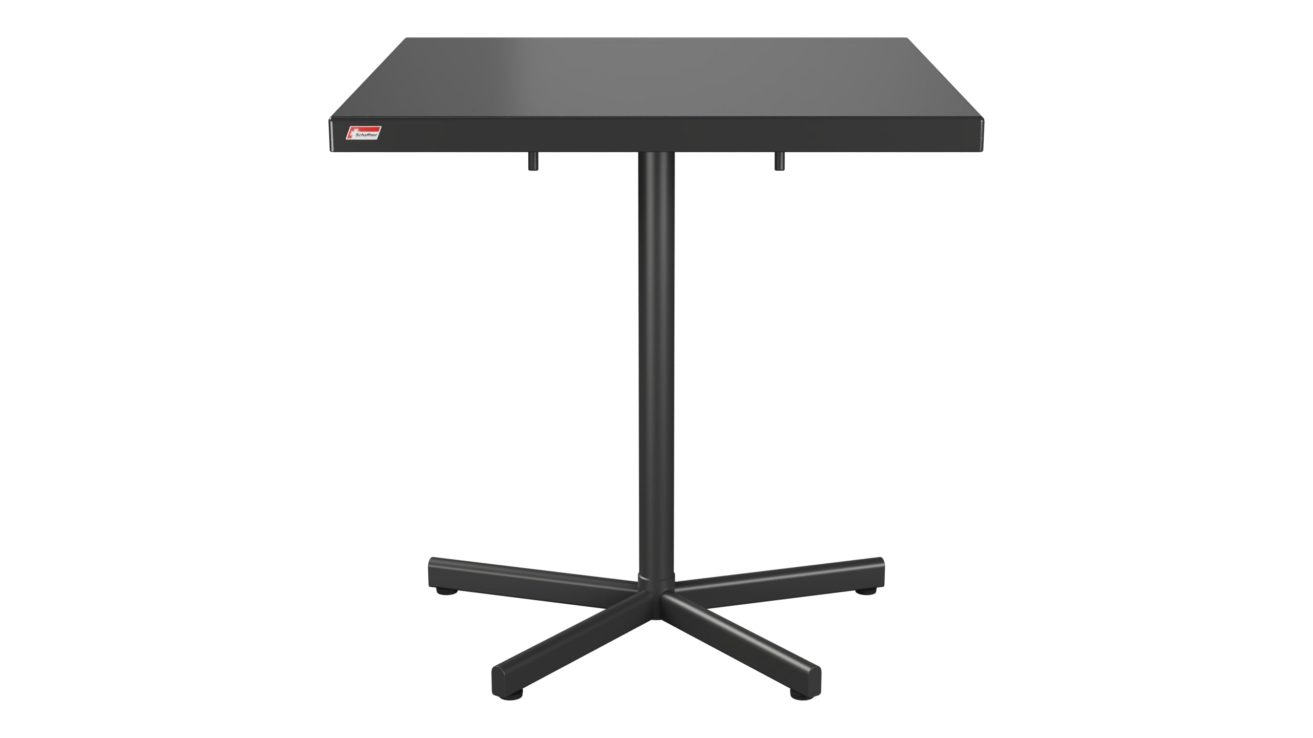Bodensee Glasfaser-Gartentisch 70x70 klappbar in Anthrazit präsentiert im Onlineshop von KAQTU Design AG. Gartentisch ist von Schaffner
